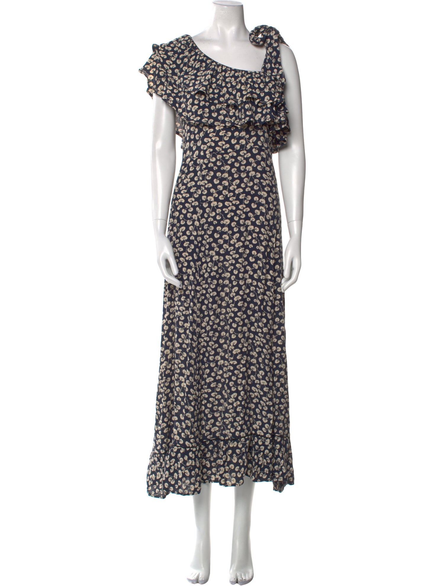 Ganni Floral Print Long Dress