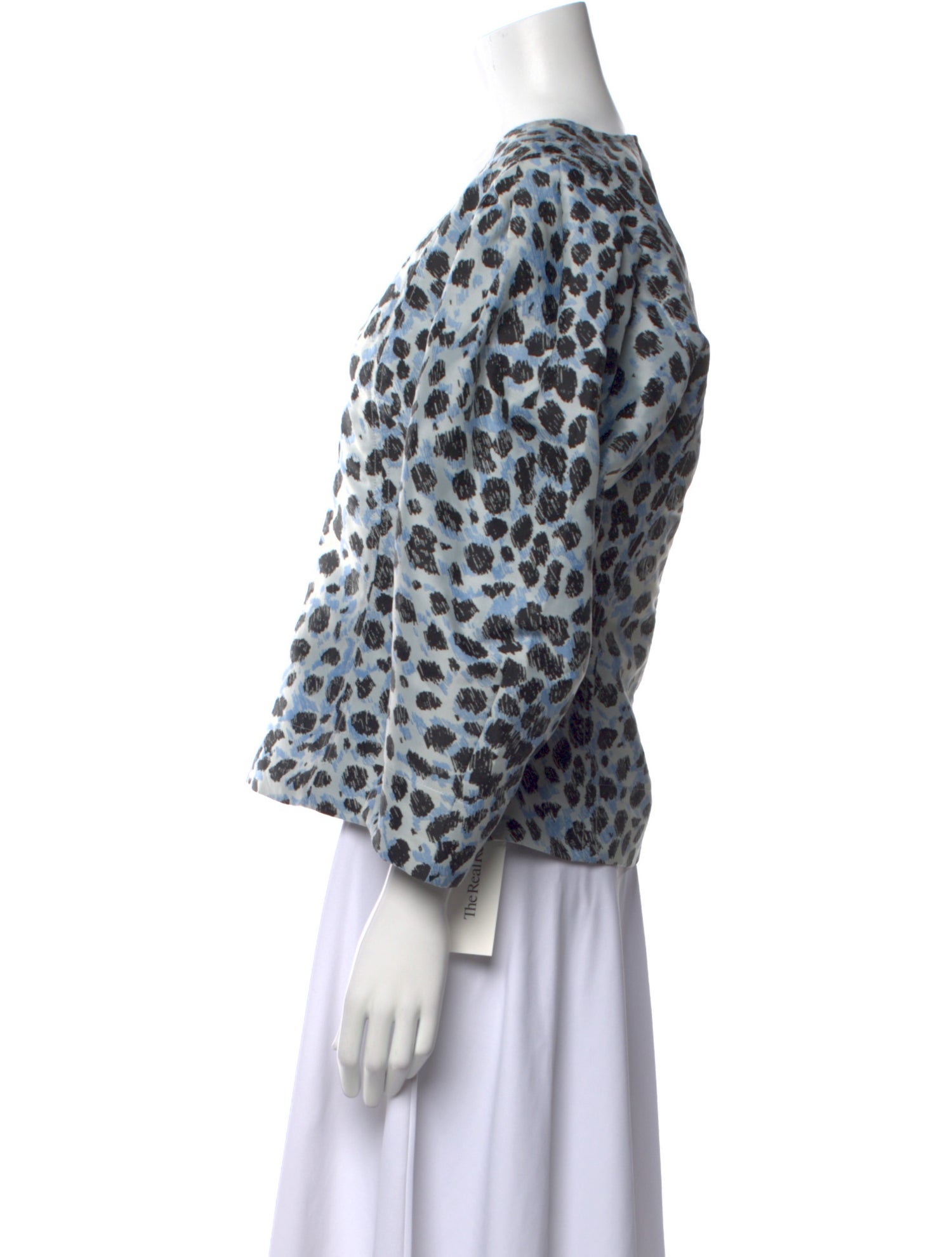 Ganni Printed V-Neck Blouse