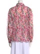 Ganni Floral Print Long Sleeve Blouse