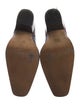 Ganni Leather Colorblock Pattern Western Boots