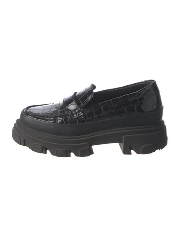 Ganni Flats Patent Leather Loafers 8