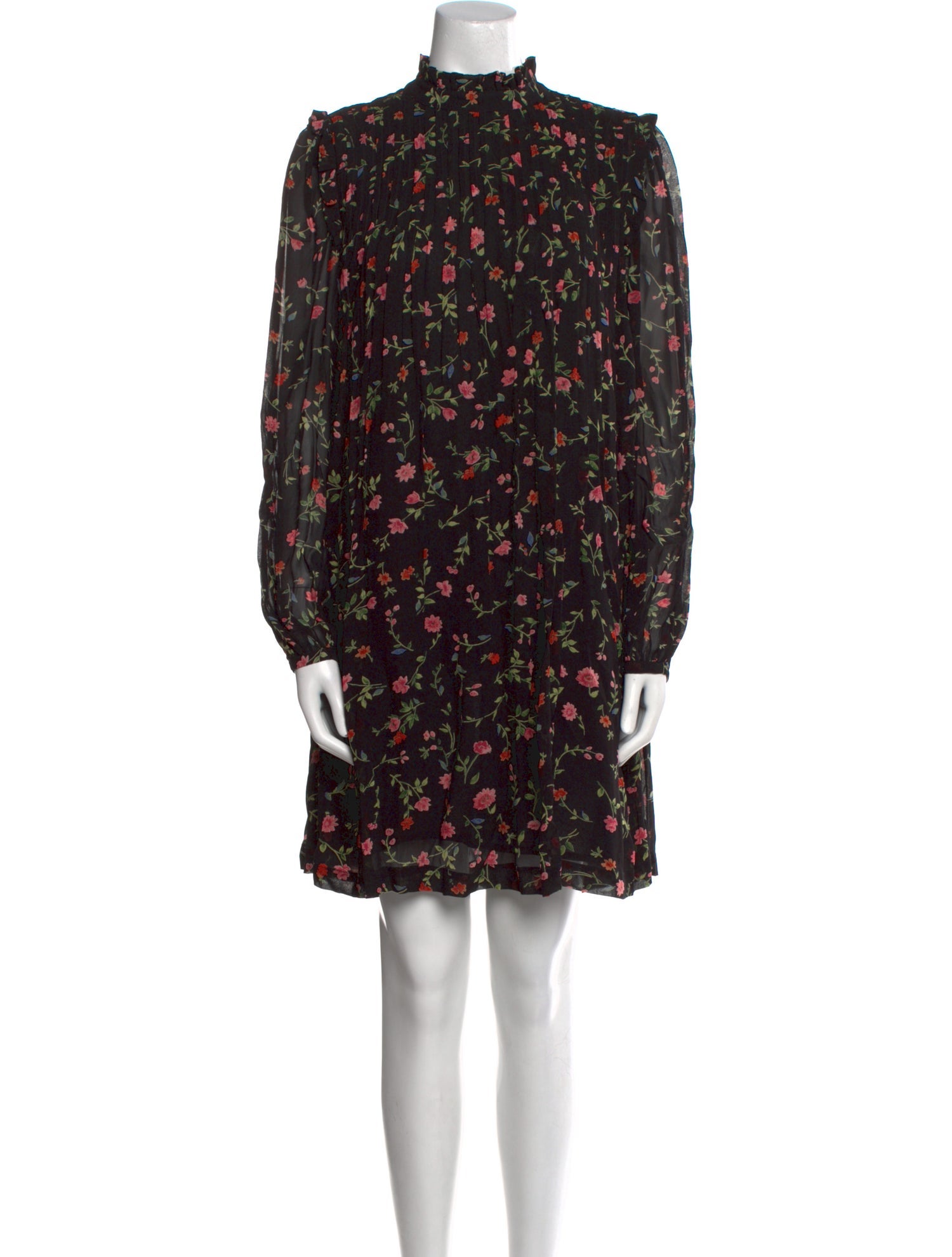 Ganni Floral Print Mini Dress