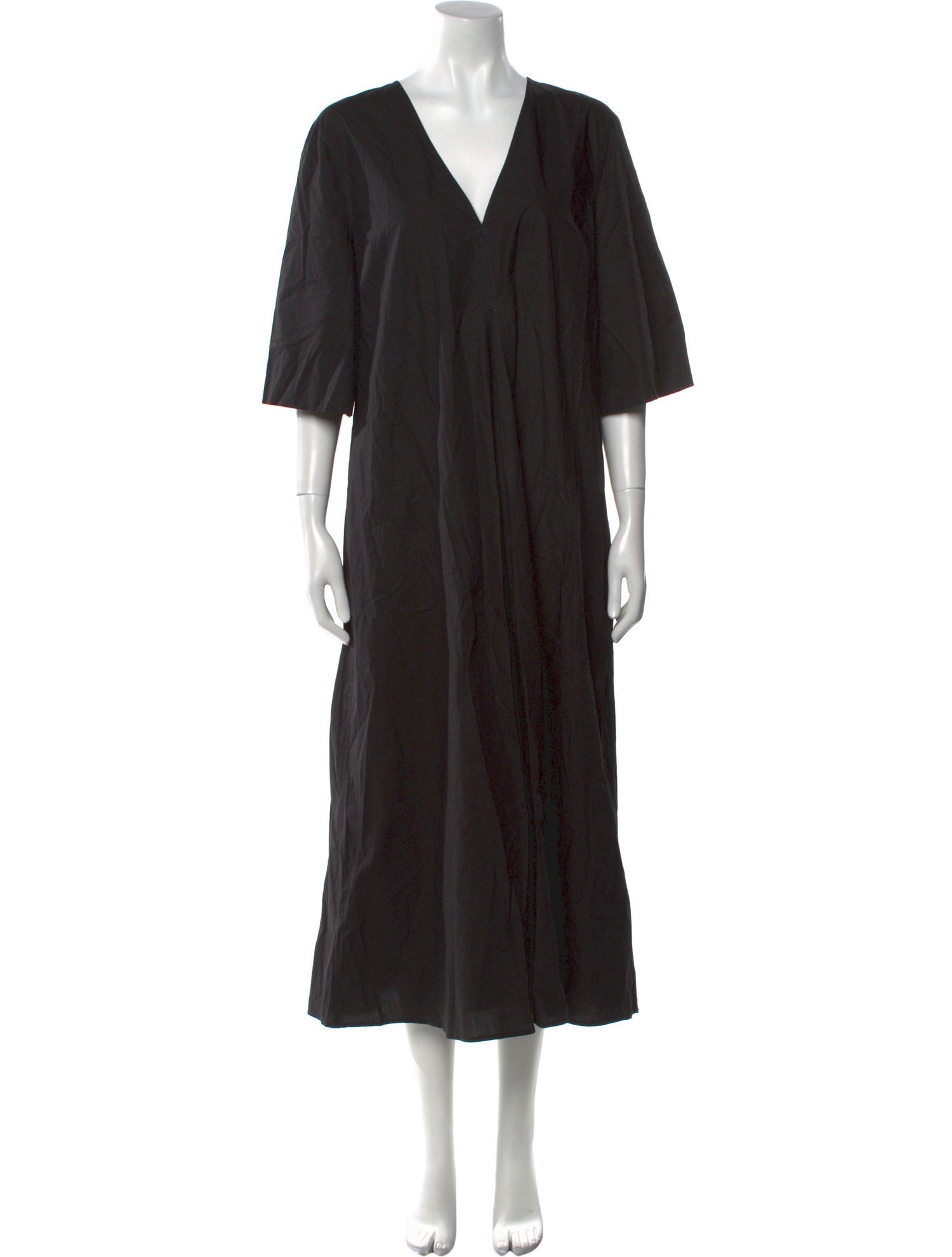 Ganni V-Neck Long Dress