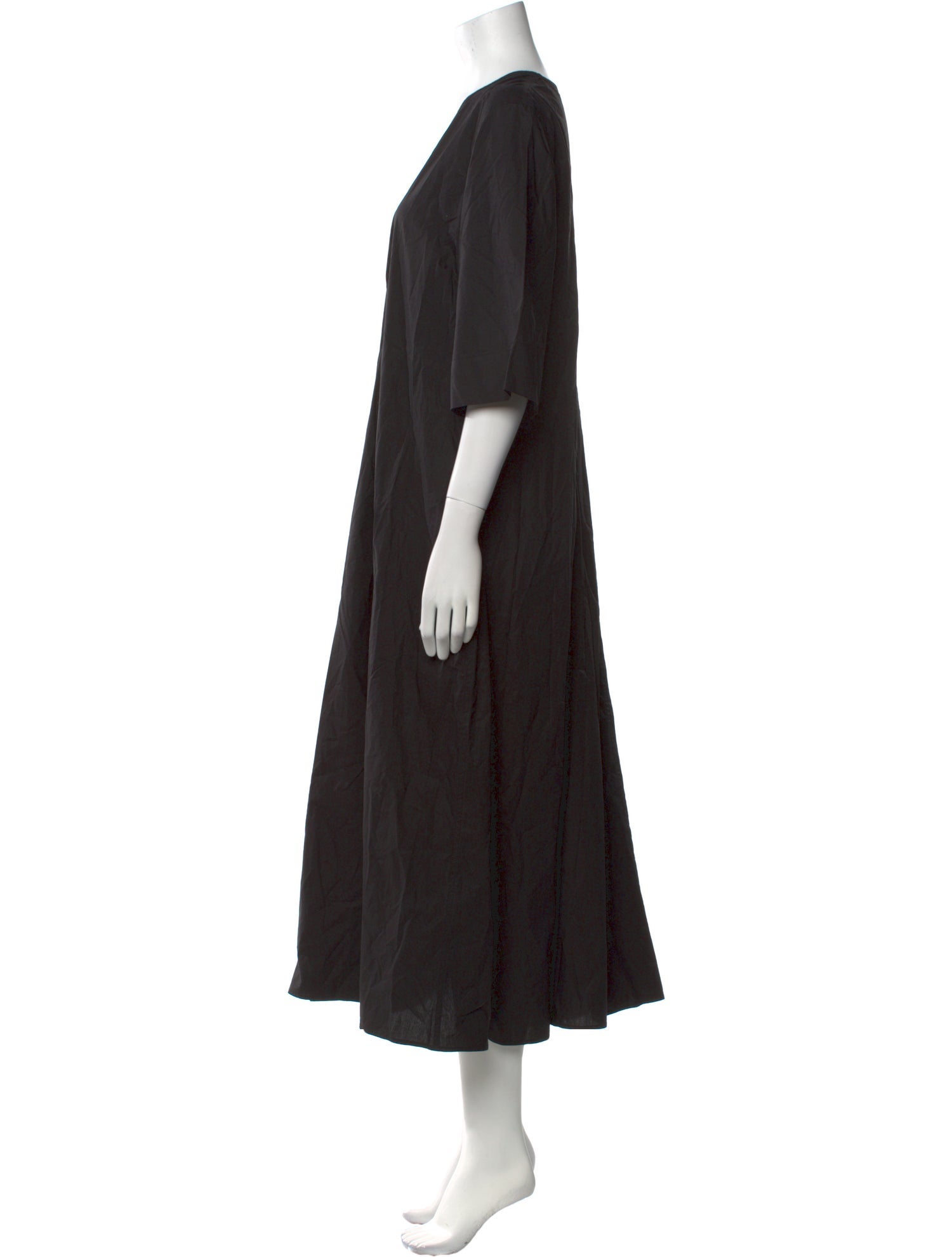 Ganni V-Neck Long Dress