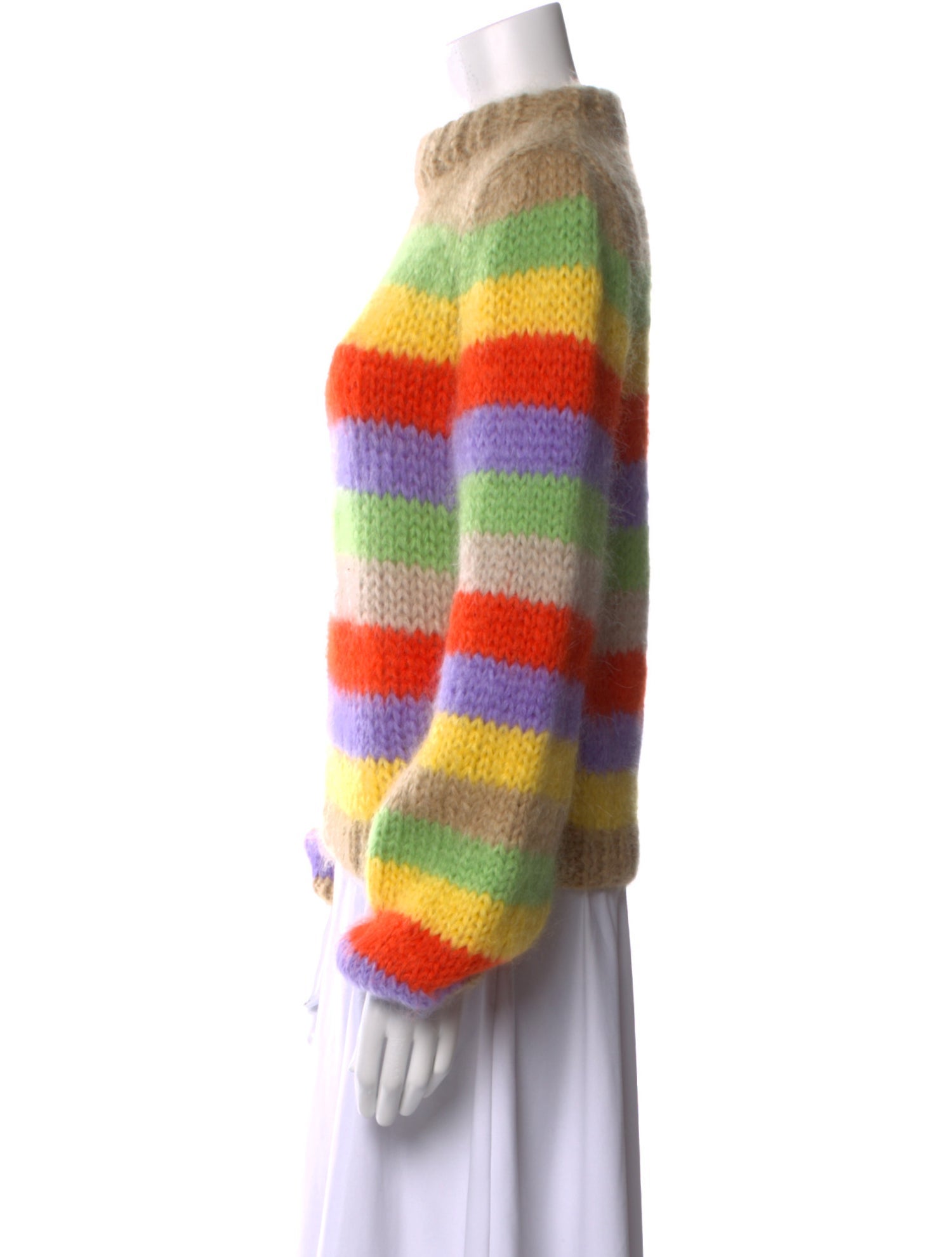 Ganni Wool Striped Sweater