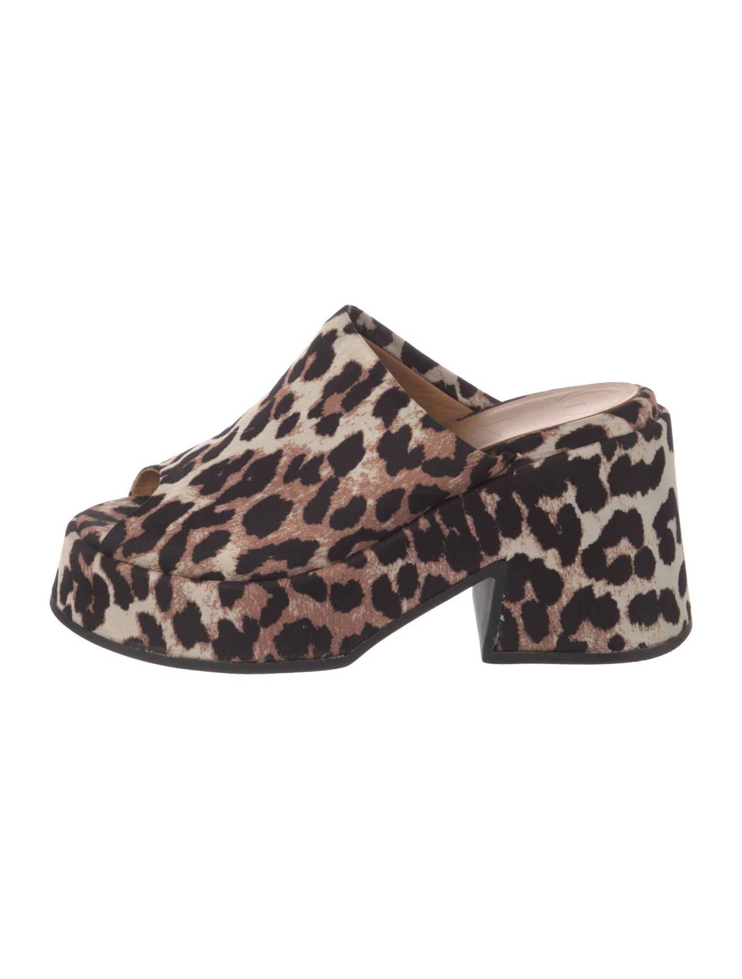 Ganni Animal Print Mules