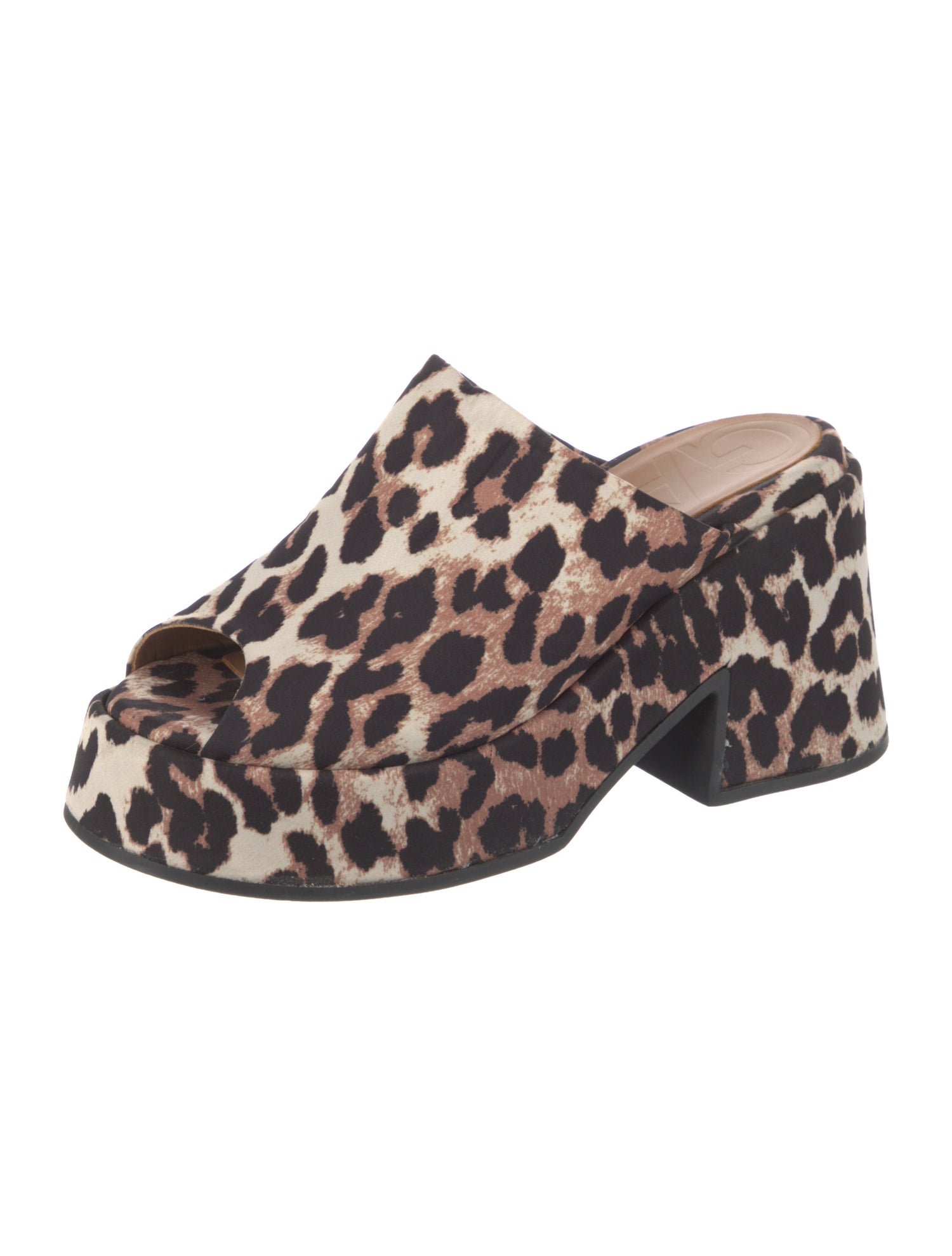 Ganni Animal Print Mules