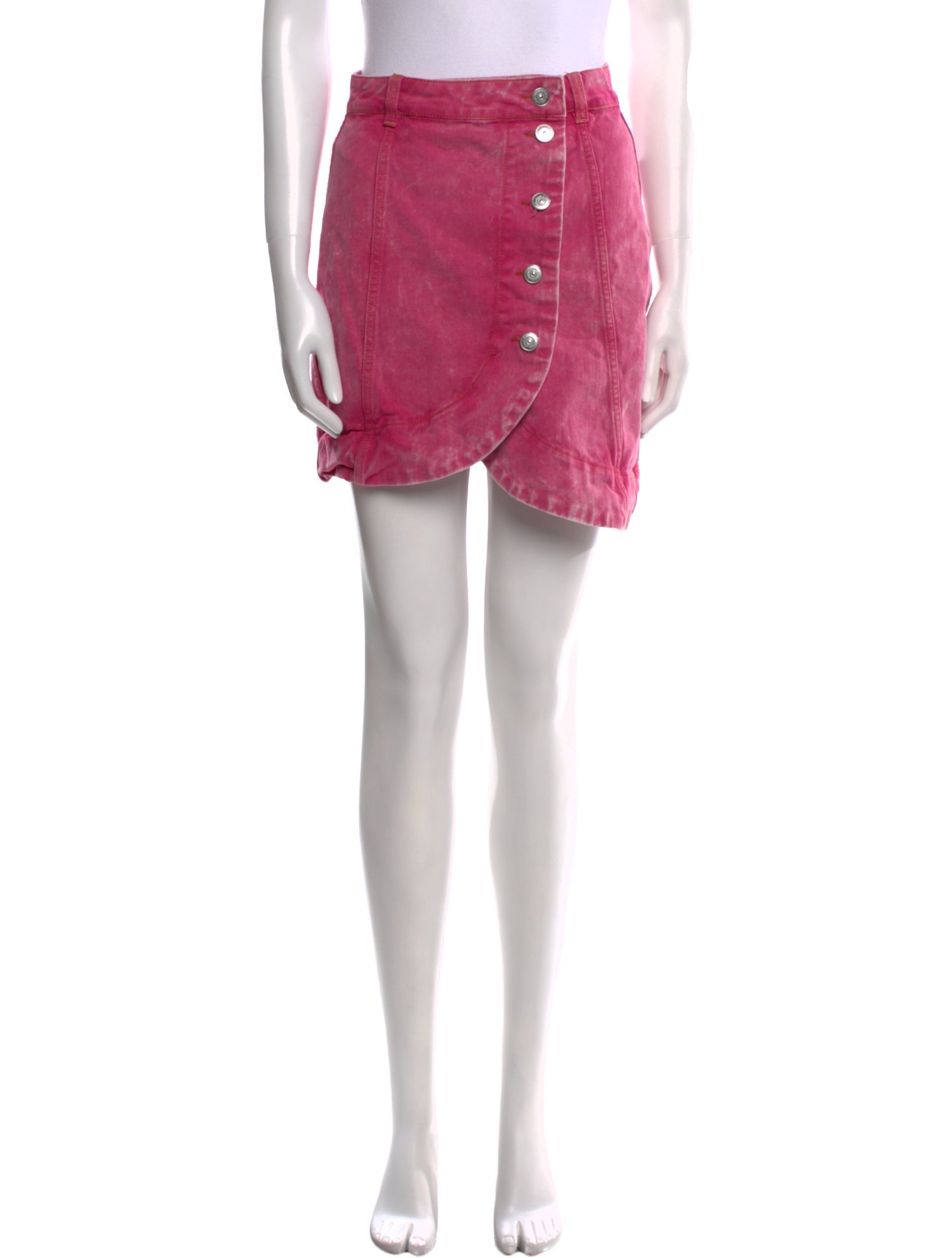 Ganni Distressed Accents Mini Skirt