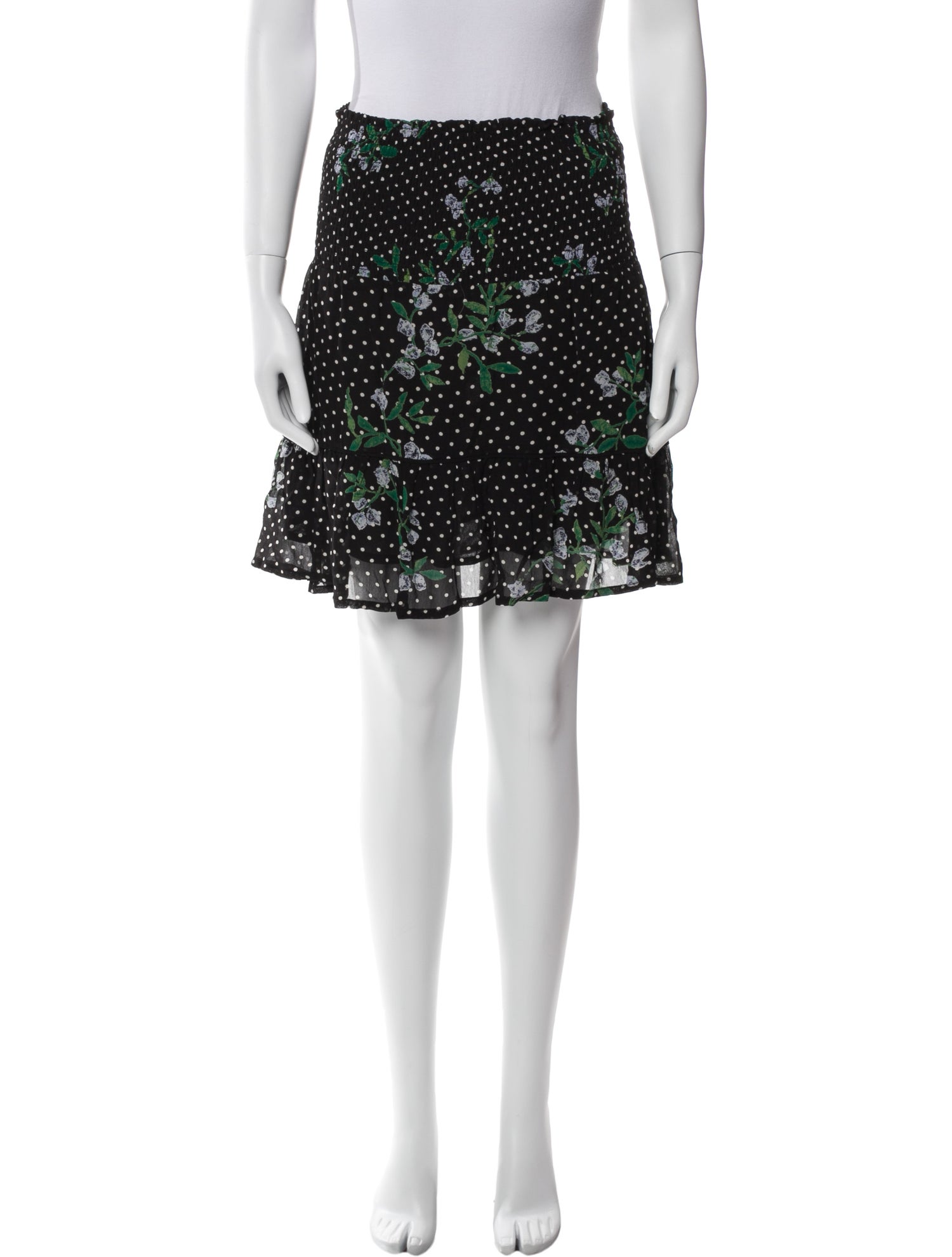 Ganni Lace Pattern Mini Skirt