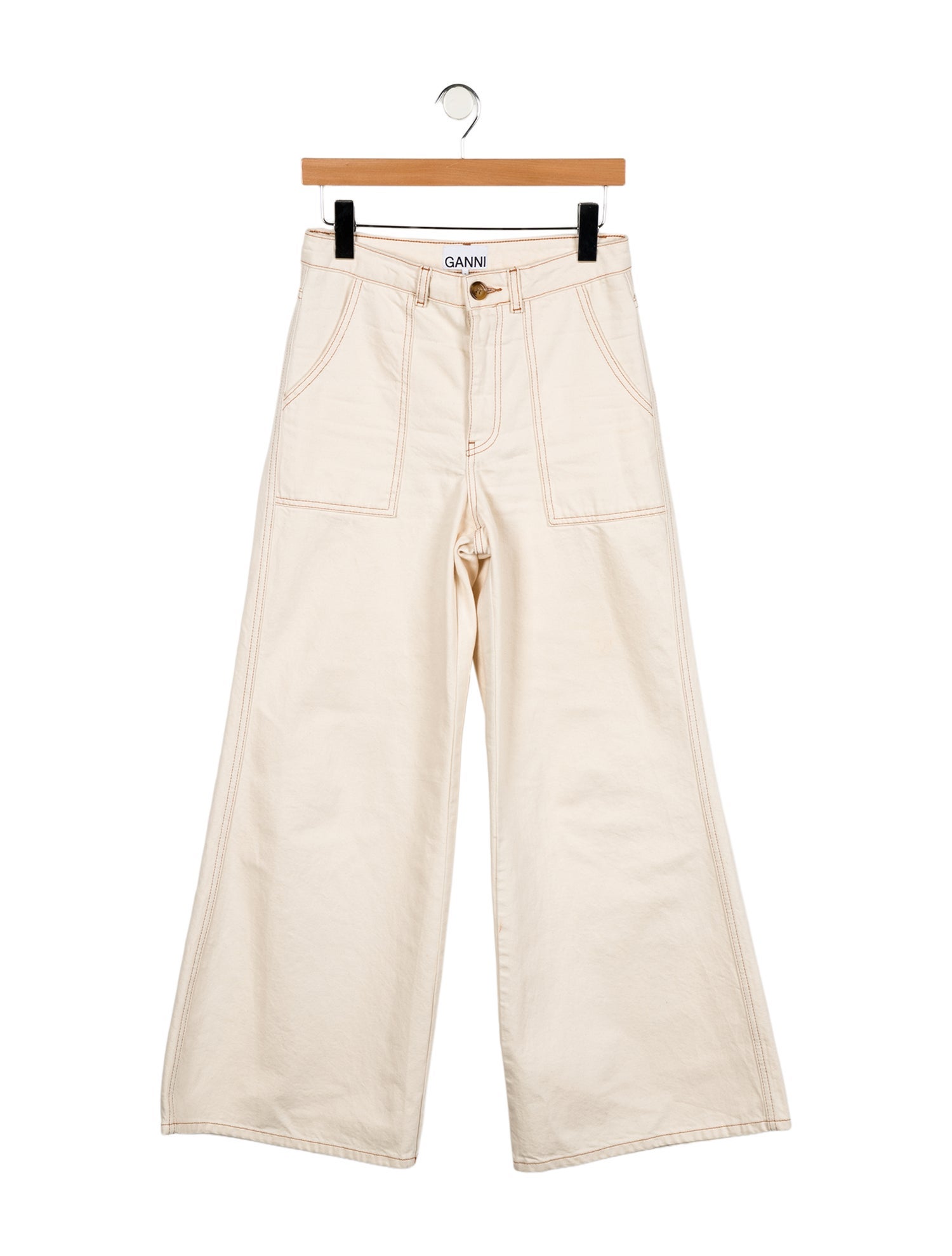 Ganni High-Rise Wide Leg Jeans