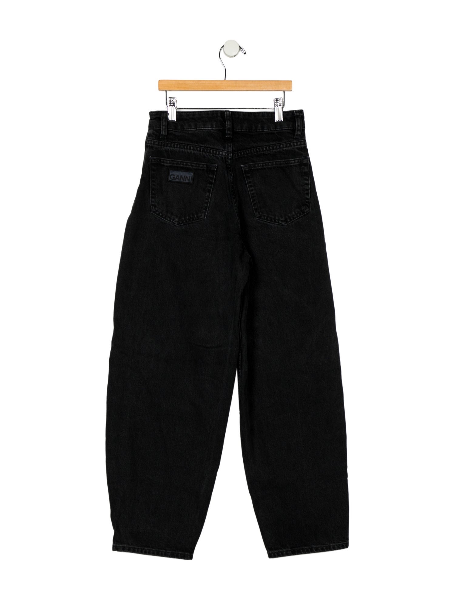 Ganni High-Rise Straight Leg Jeans