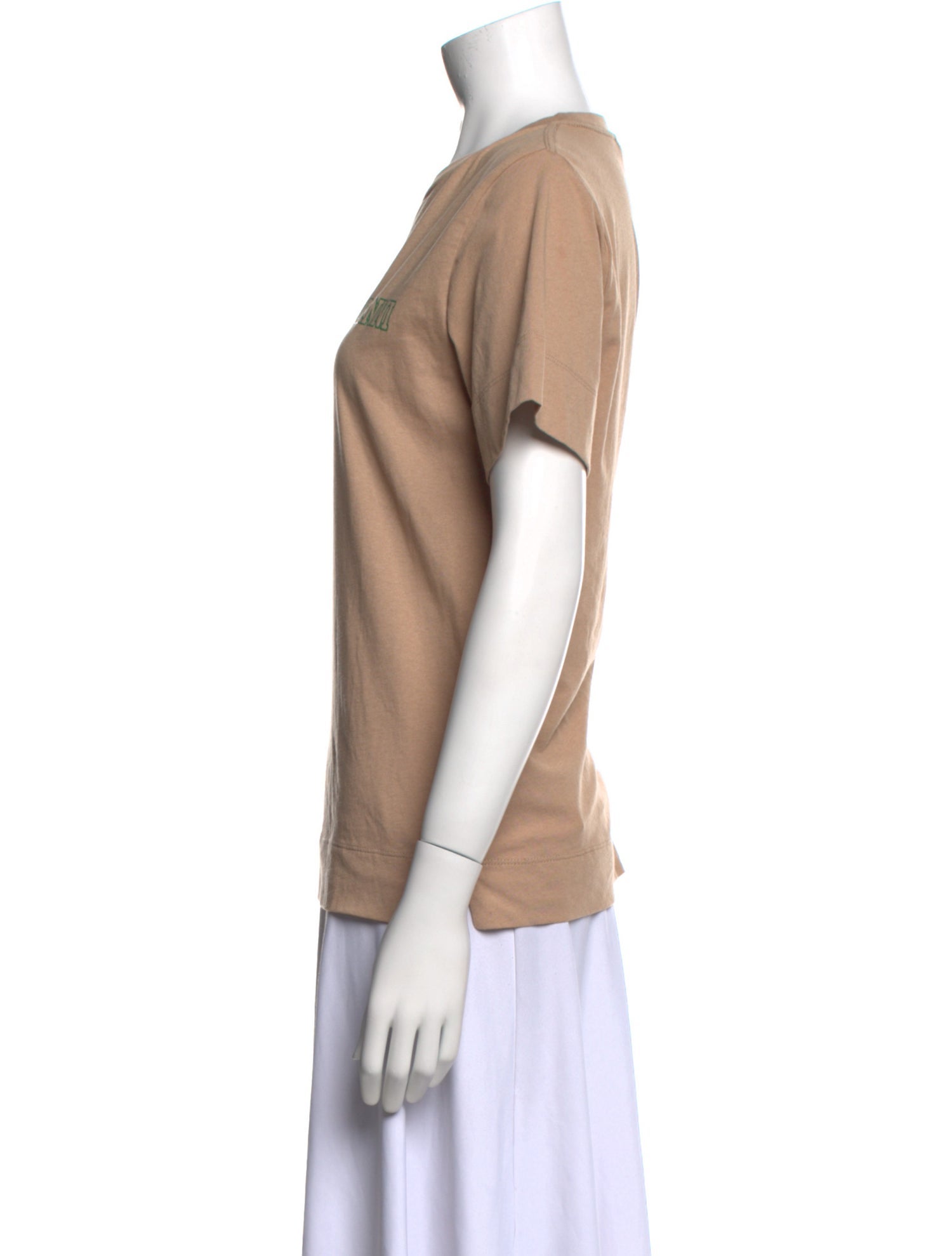 Ganni Graphic Print Crew Neck T-Shirt