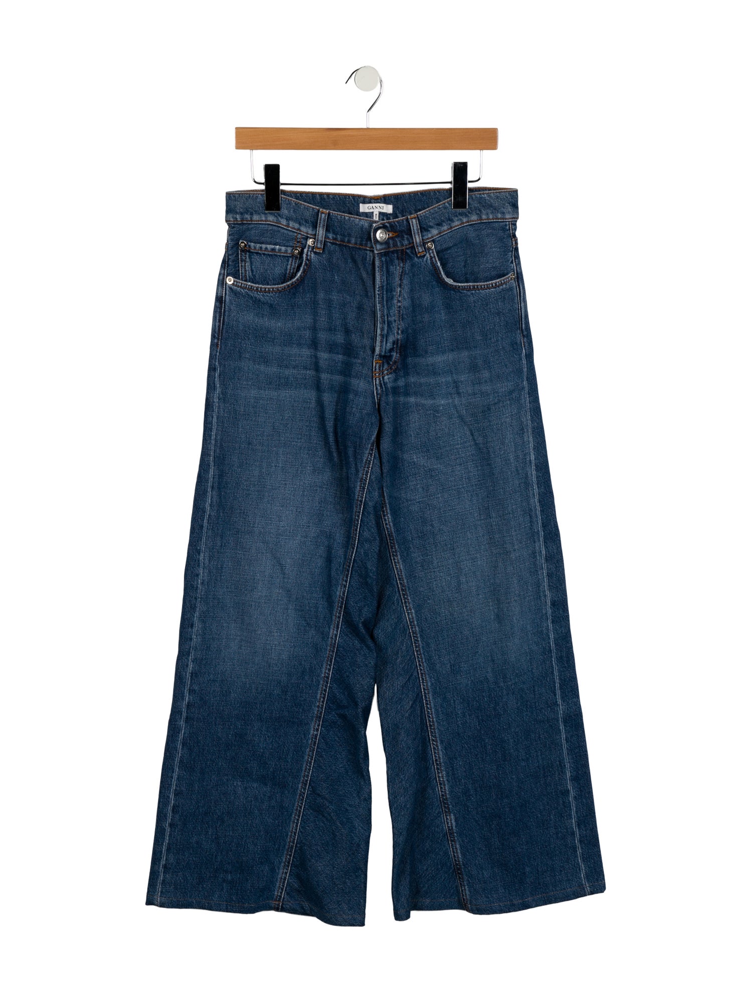 Ganni High-Rise Wide Leg Jeans