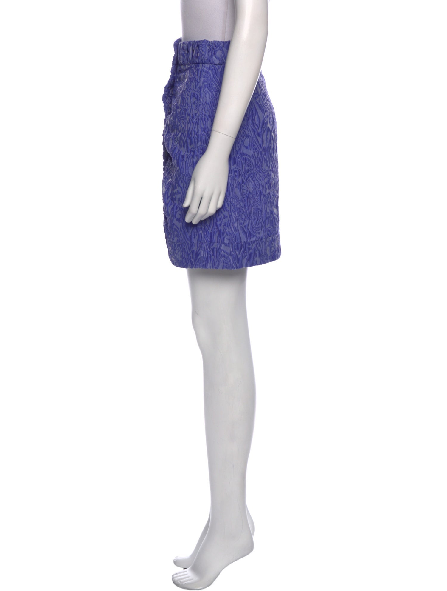 Ganni Pleated Accents Mini Skirt