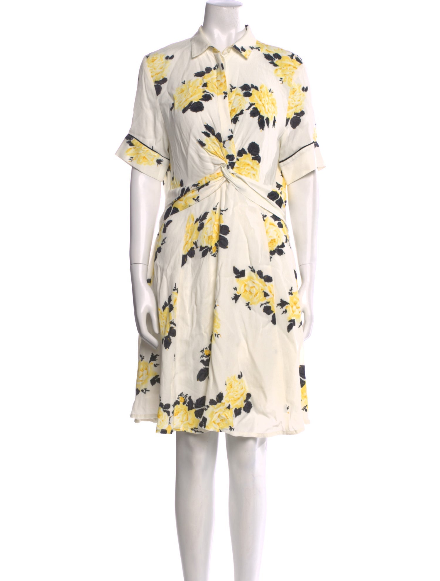 Ganni Floral Print Mini Dress