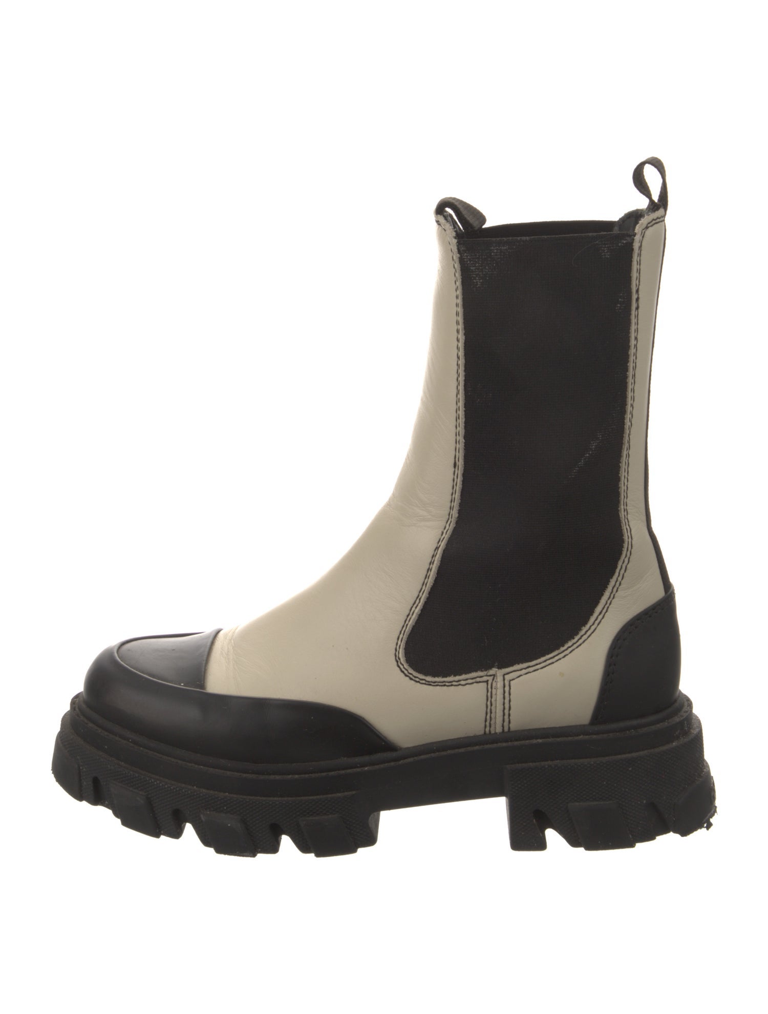 Ganni Leather Chelsea Boots