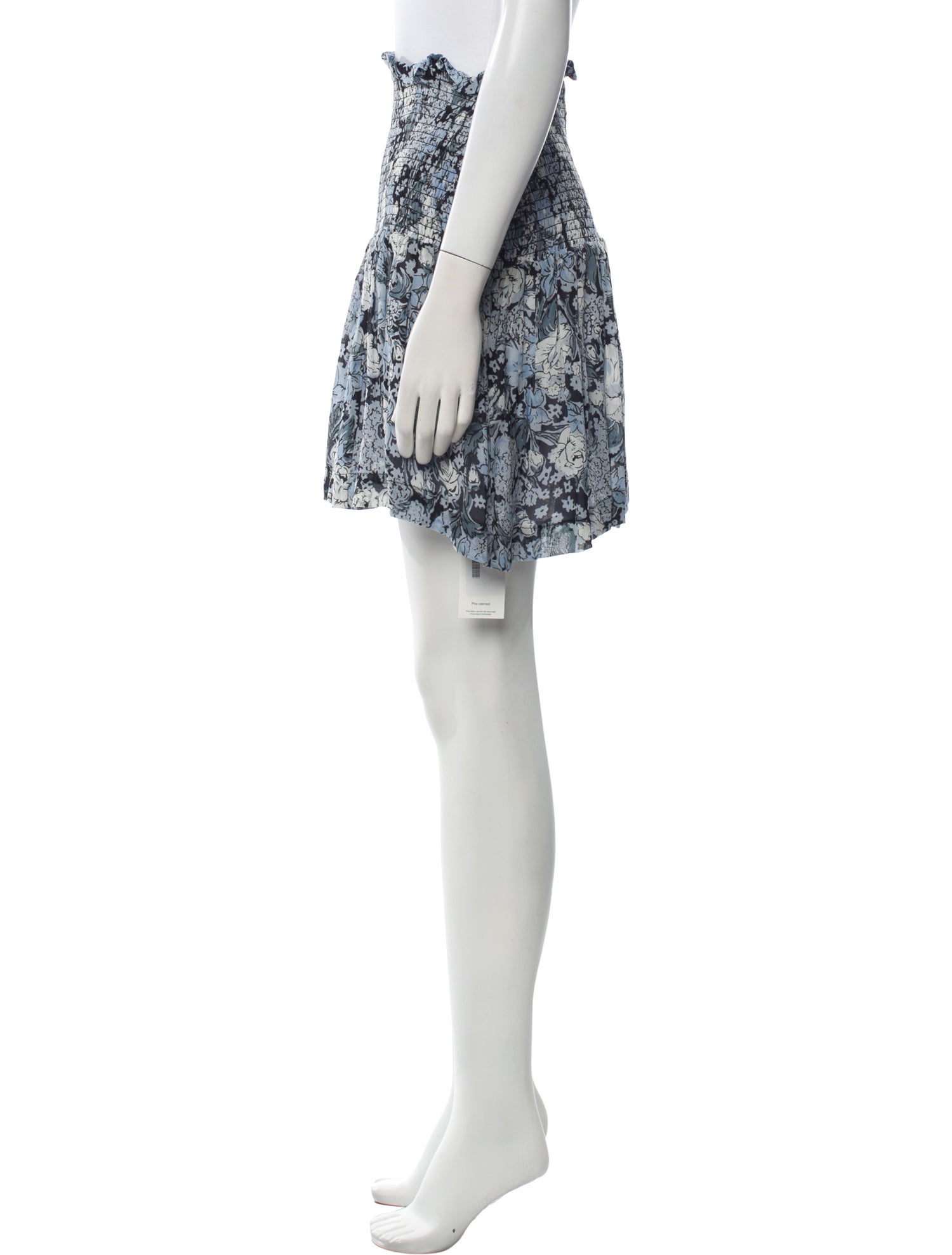 Ganni Floral Print Mini Skirt