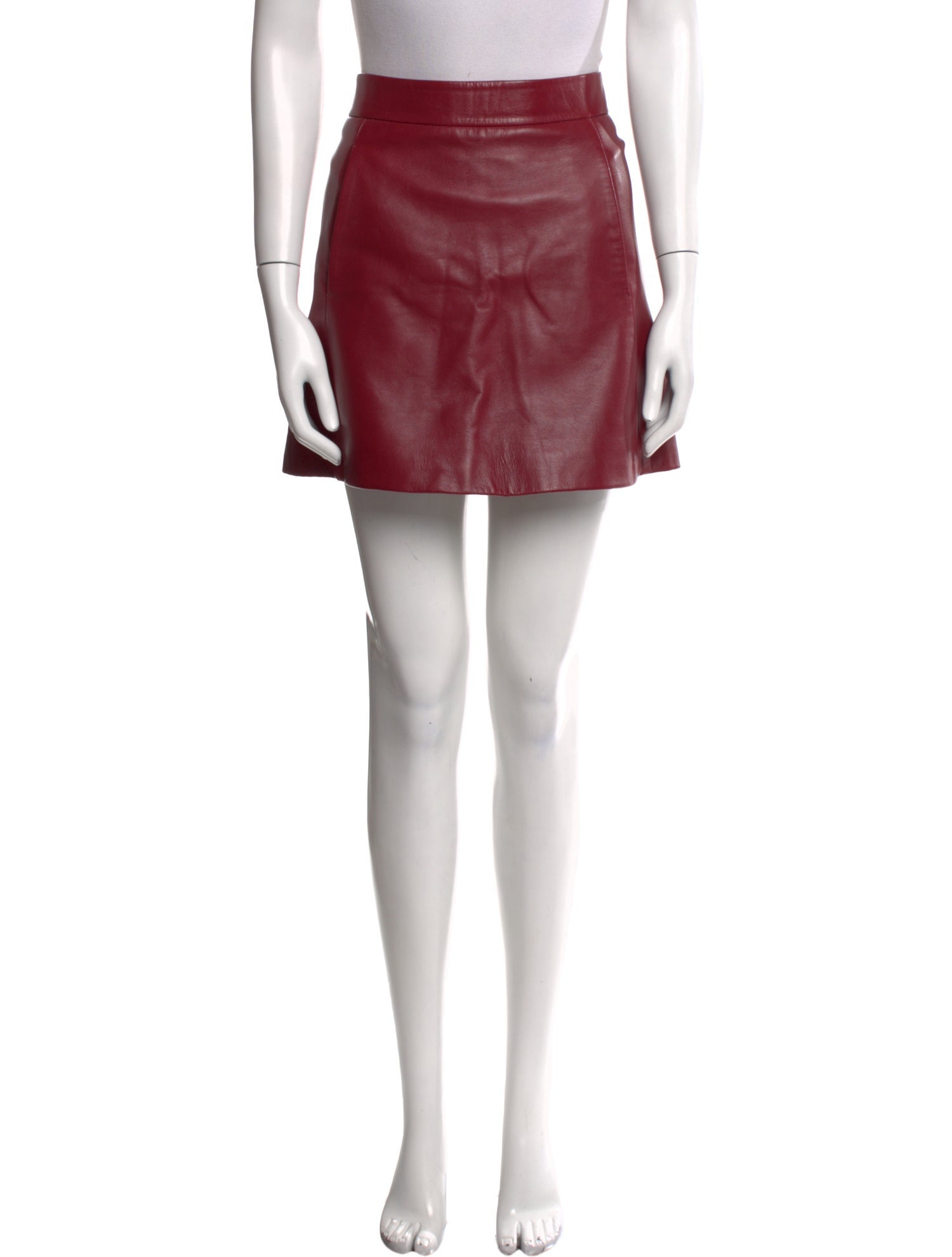 Ganni Lamb Leather Mini Skirt