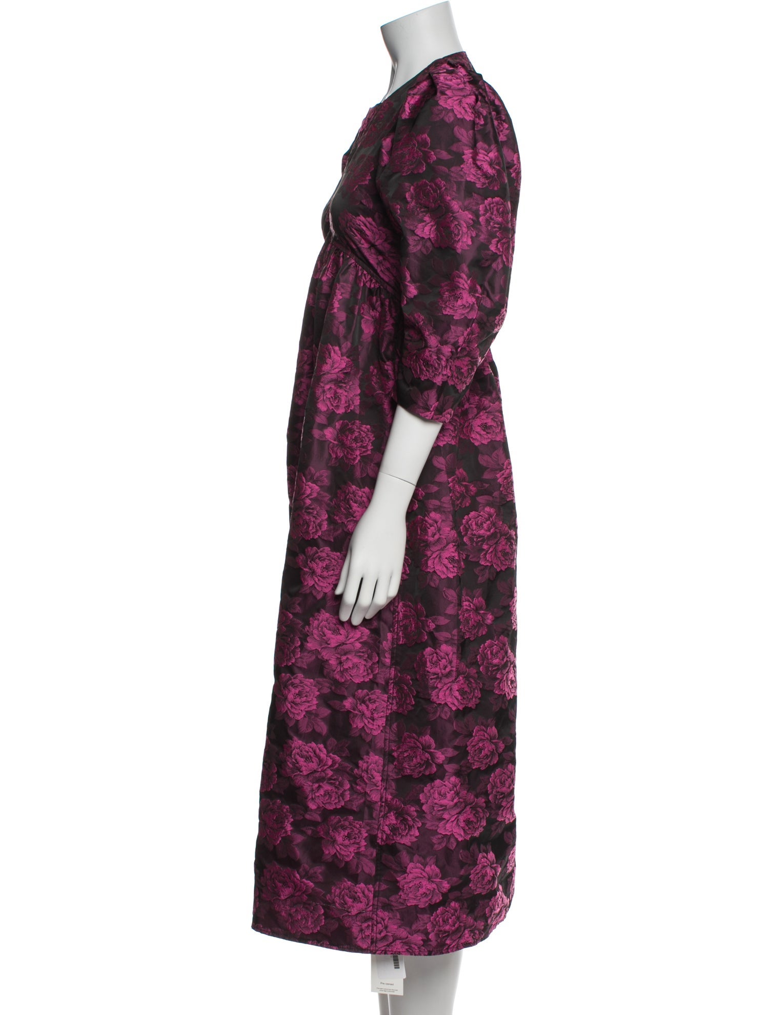 Ganni Floral Print Midi Length Dress