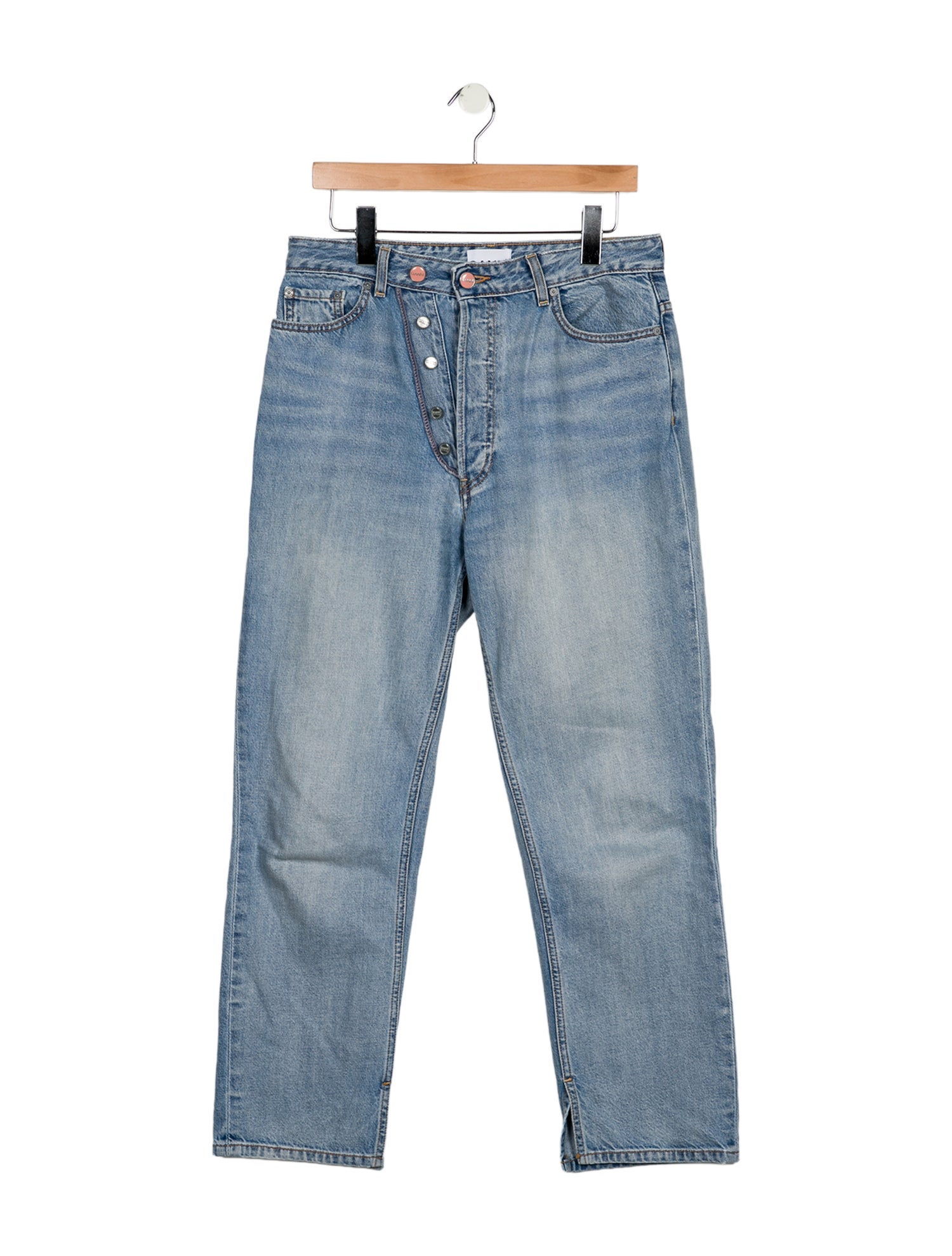 Ganni Mid-Rise Straight Leg Jeans
