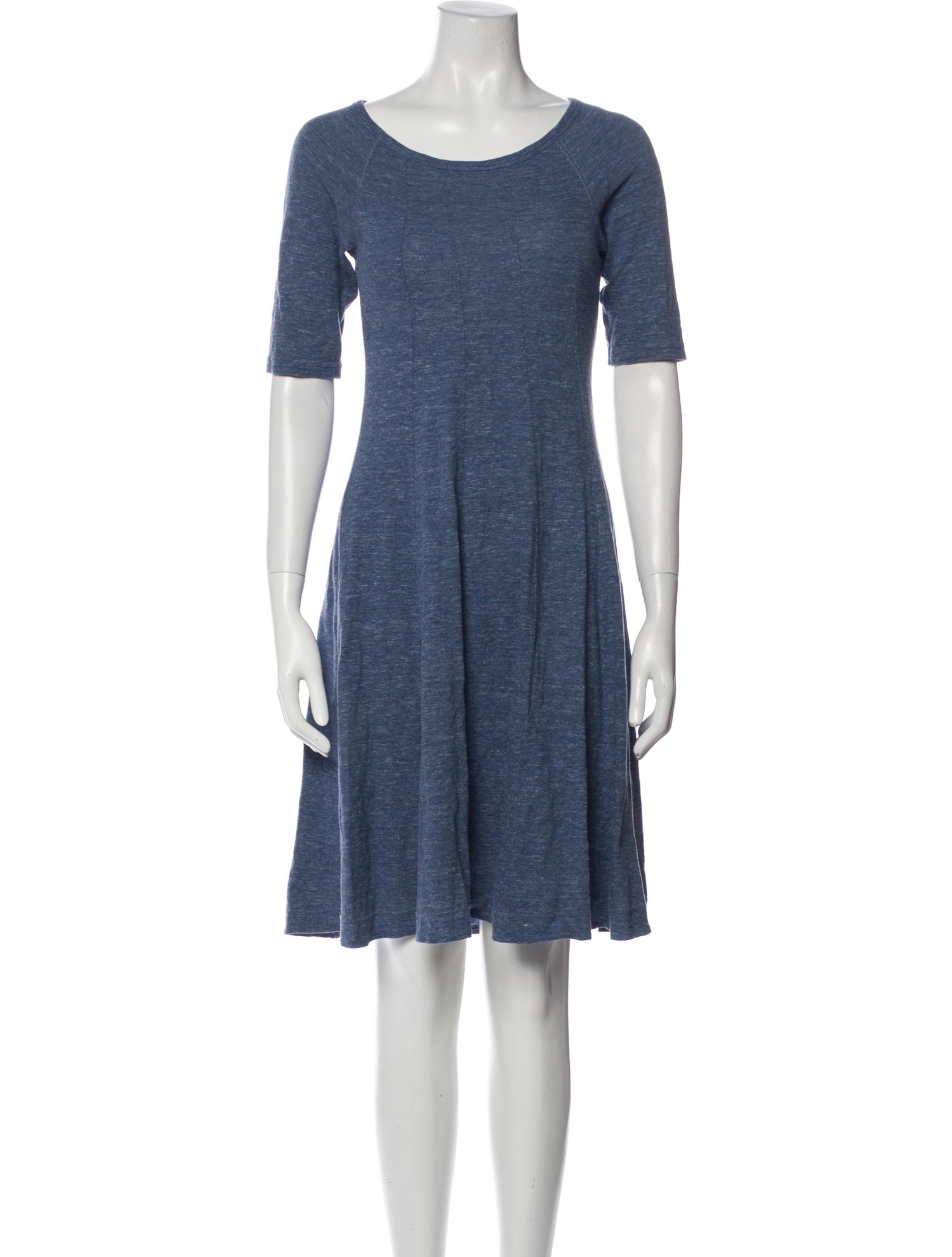 Ganni Scoop Neck Mini Dress