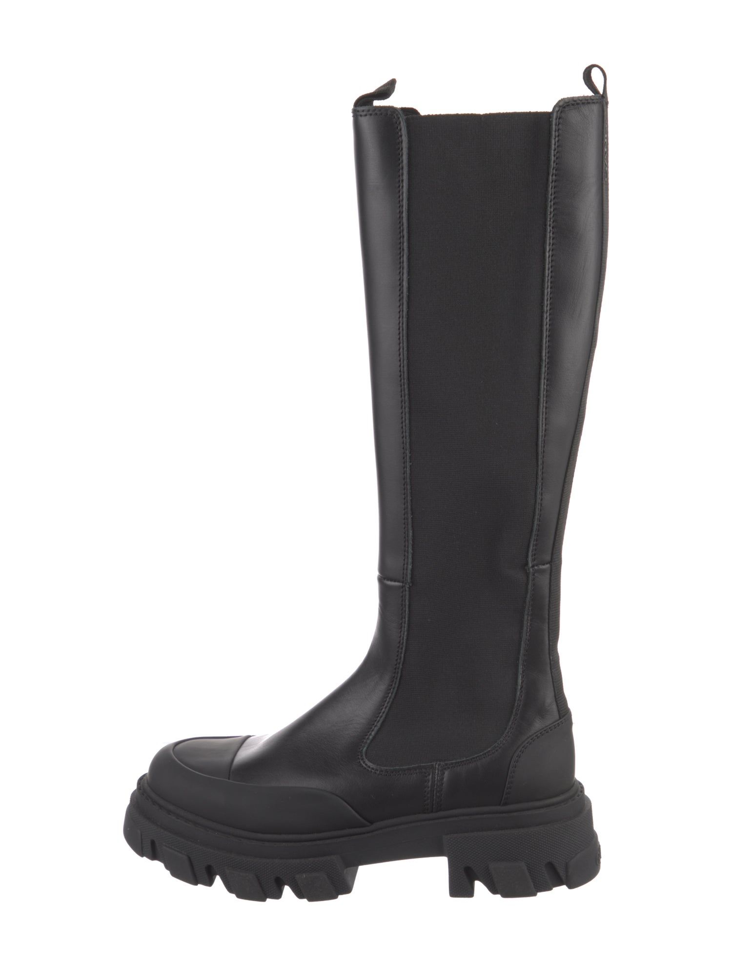 Ganni Leather Chelsea Boots