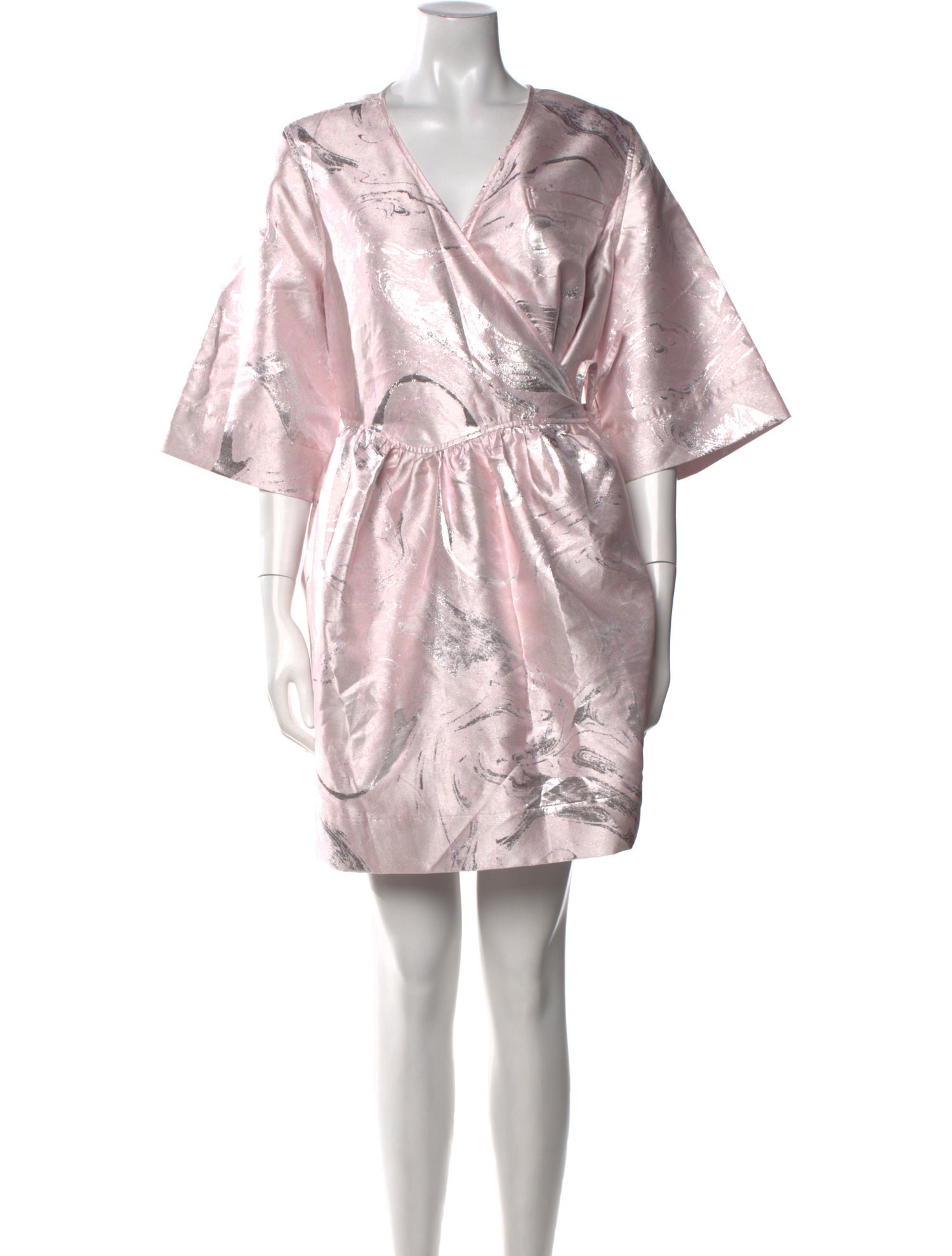 Ganni V-Neck Mini Dress w/ Tags