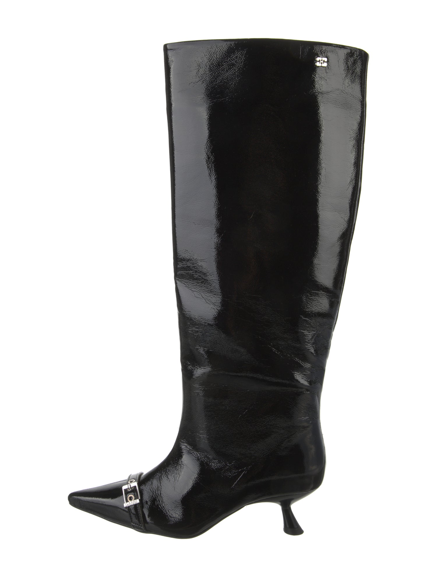 Ganni Patent Leather Boots