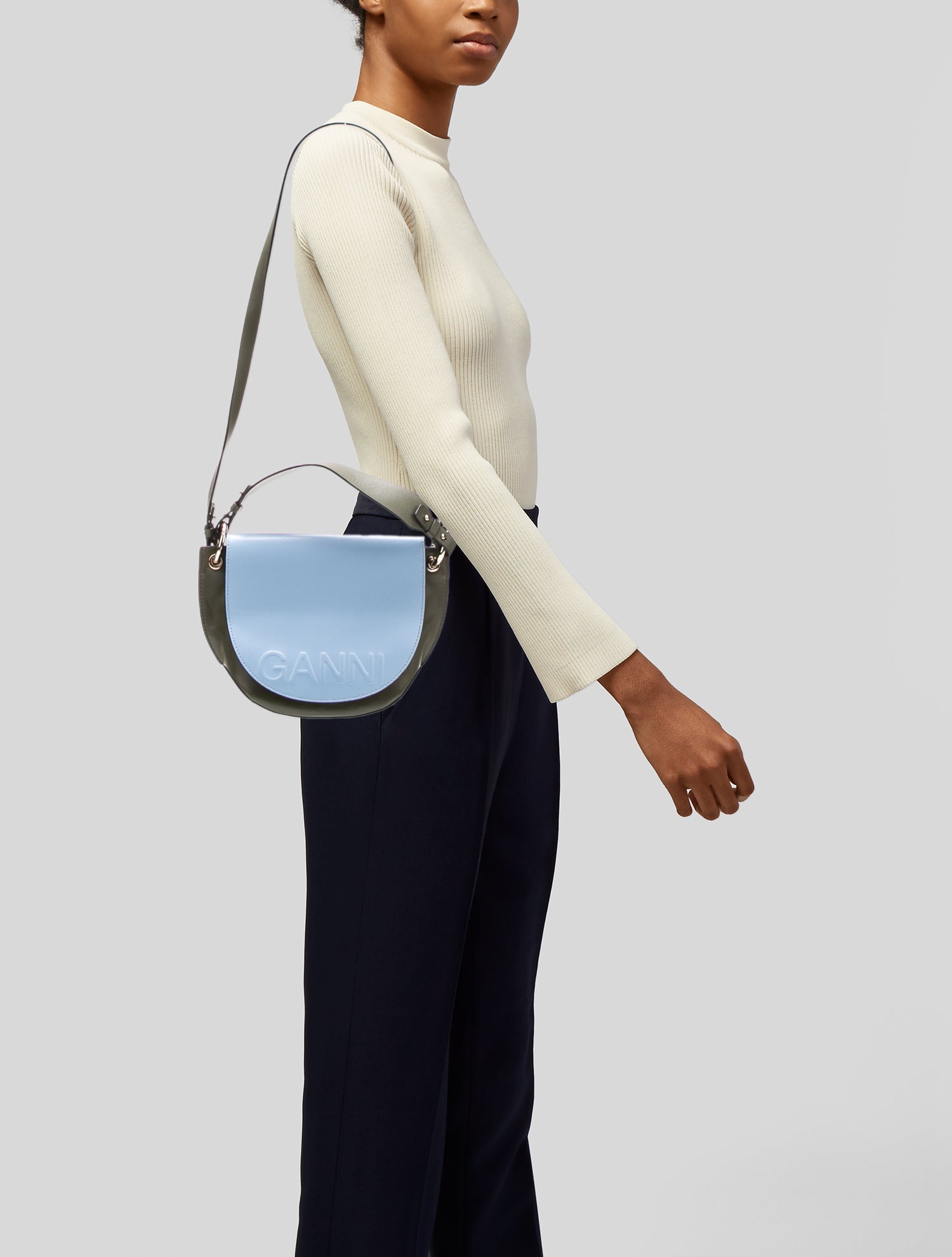 Ganni Leather Shoulder Bag