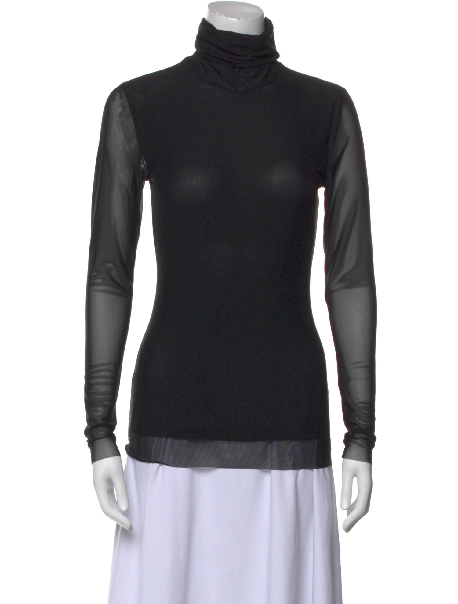Ganni Turtleneck Long Sleeve Top
