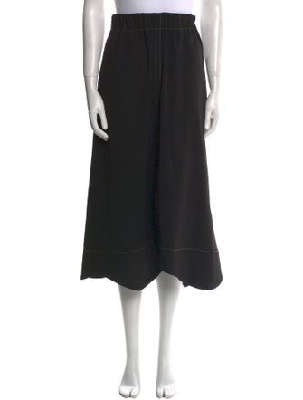 Ganni Embroidered Accent Midi Length Skirt