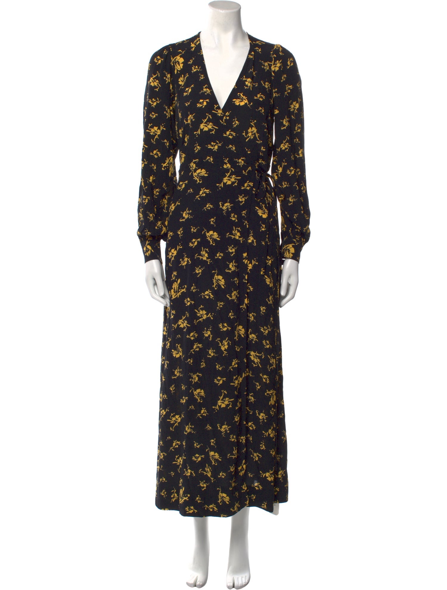 Ganni Floral Print Long Dress