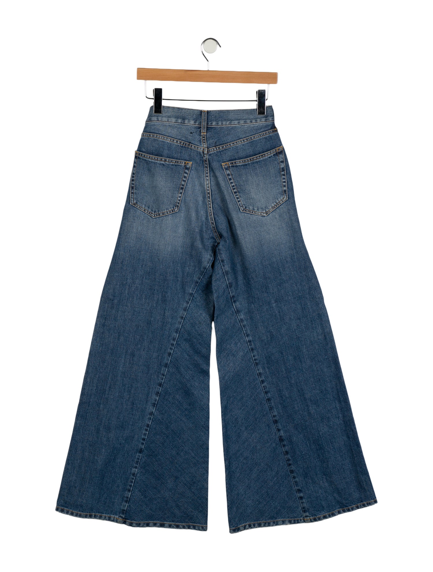 Ganni Mid-Rise Wide Leg Jeans