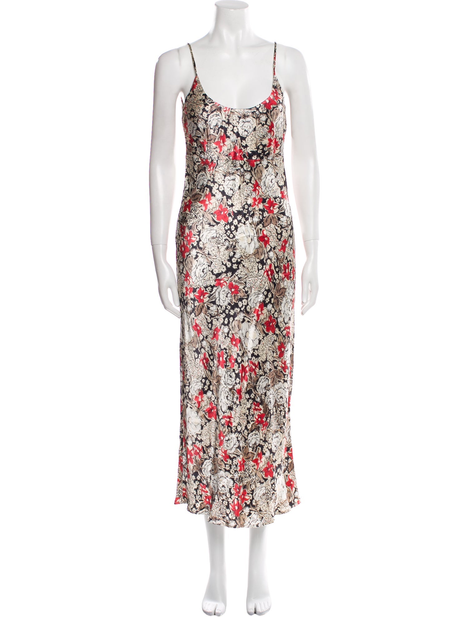 Ganni Floral Print Long Dress