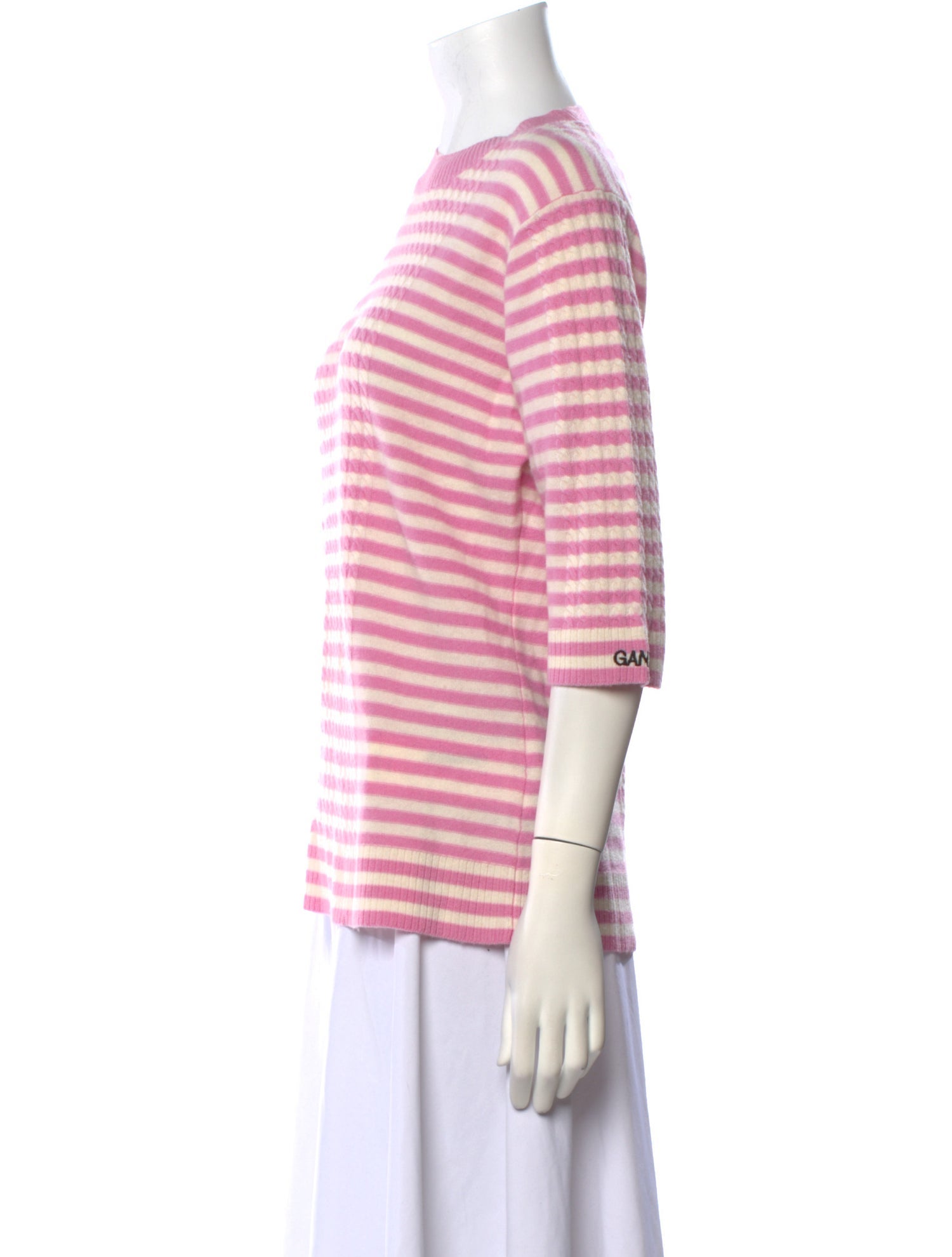 Ganni Wool Striped Sweater