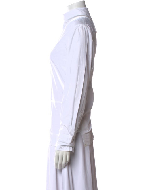 Ganni Mock Neck Long Sleeve Sweatshirt