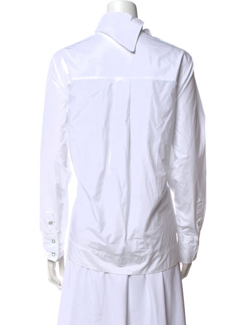 Ganni Mock Neck Long Sleeve Sweatshirt