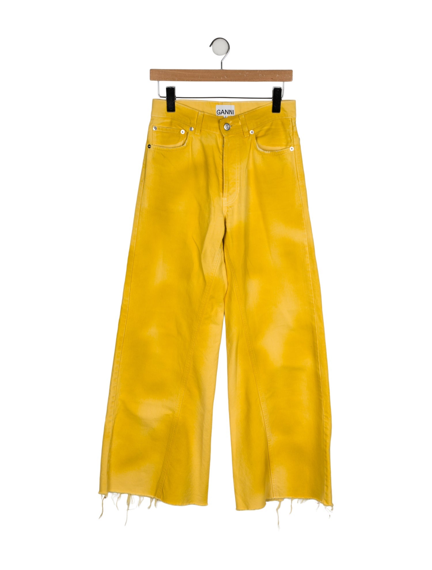 Ganni Mid-Rise Wide Leg Jeans