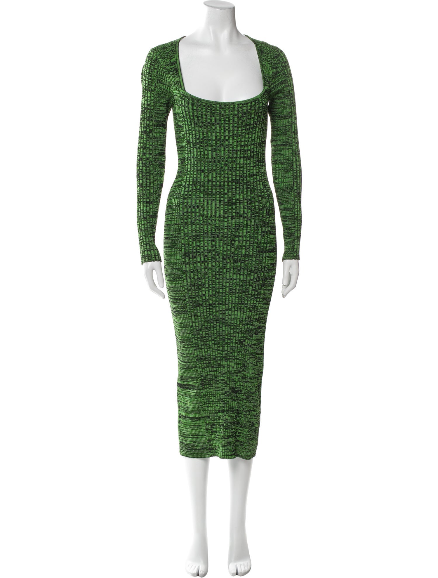 Ganni Square Neckline Long Dress