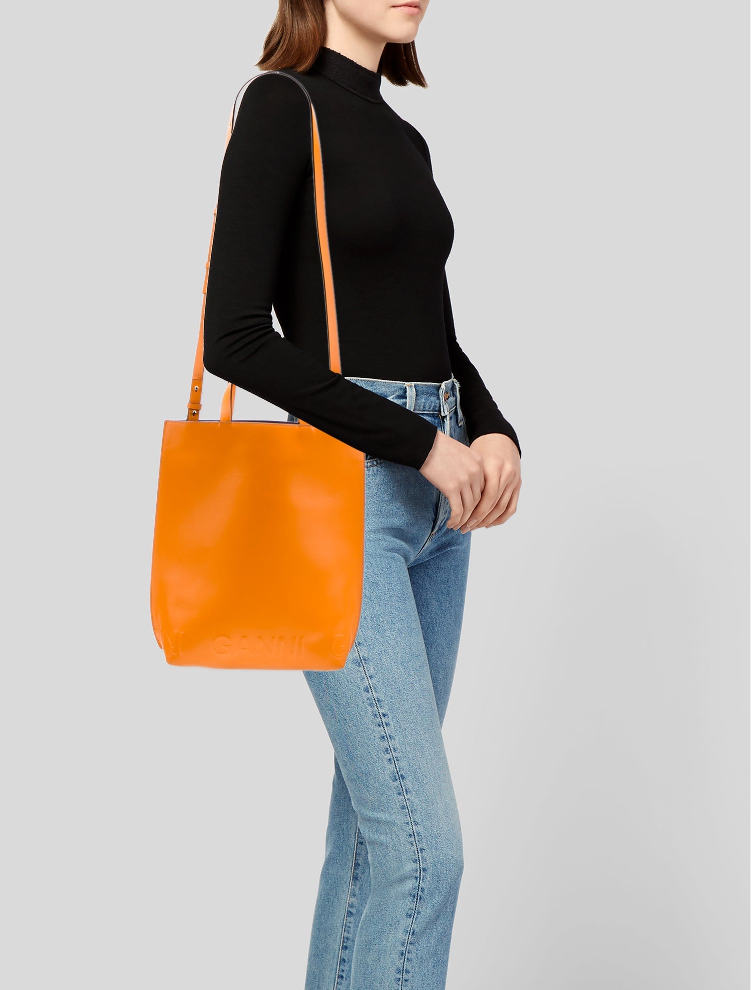 Ganni Leather Shoulder Bag