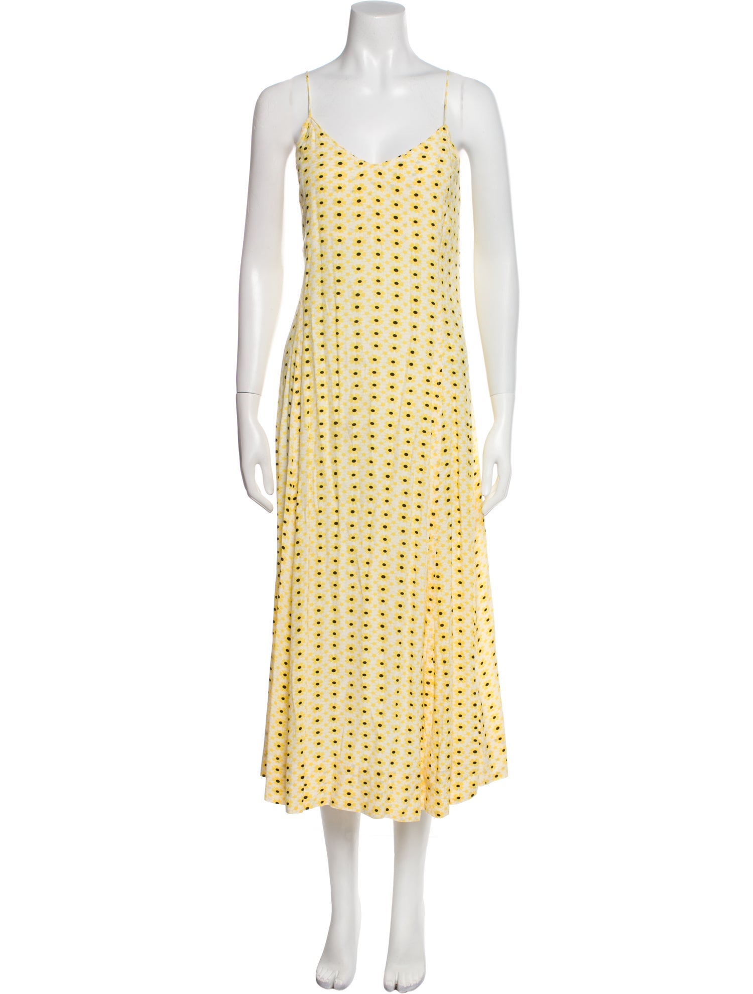 Ganni Polka Dot Print Long Dress