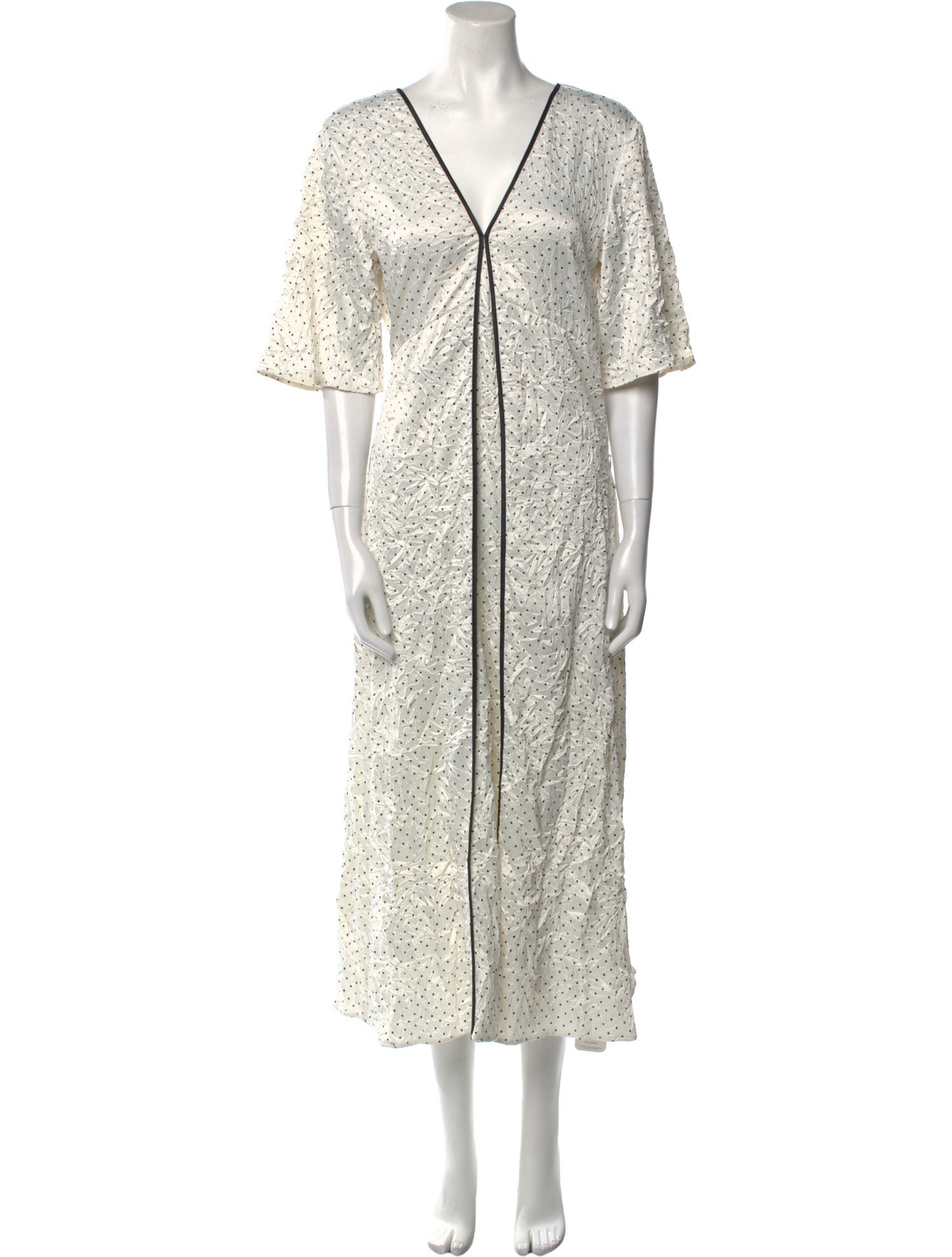 Ganni V-Neck Long Dress