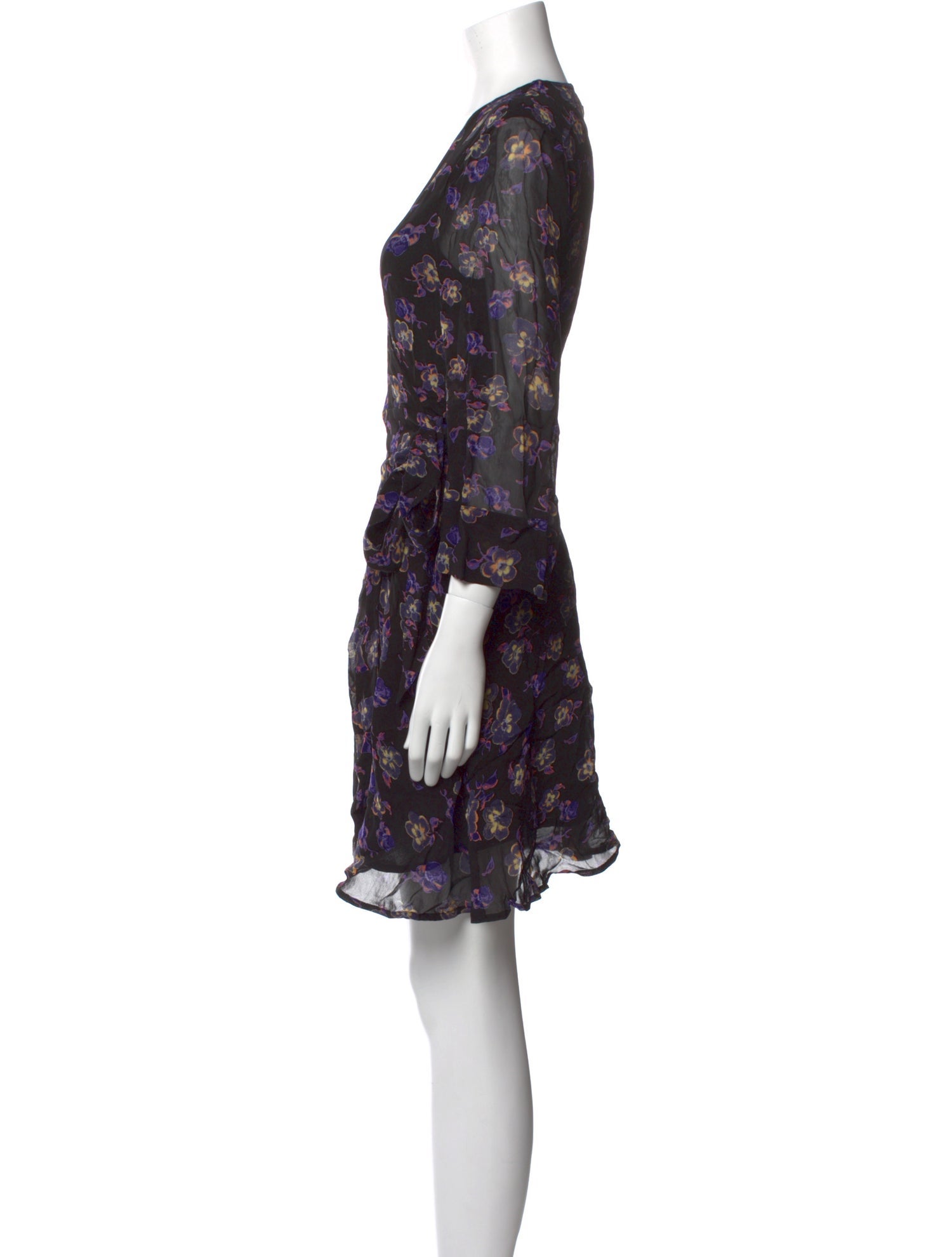 Ganni Floral Print Mini Dress