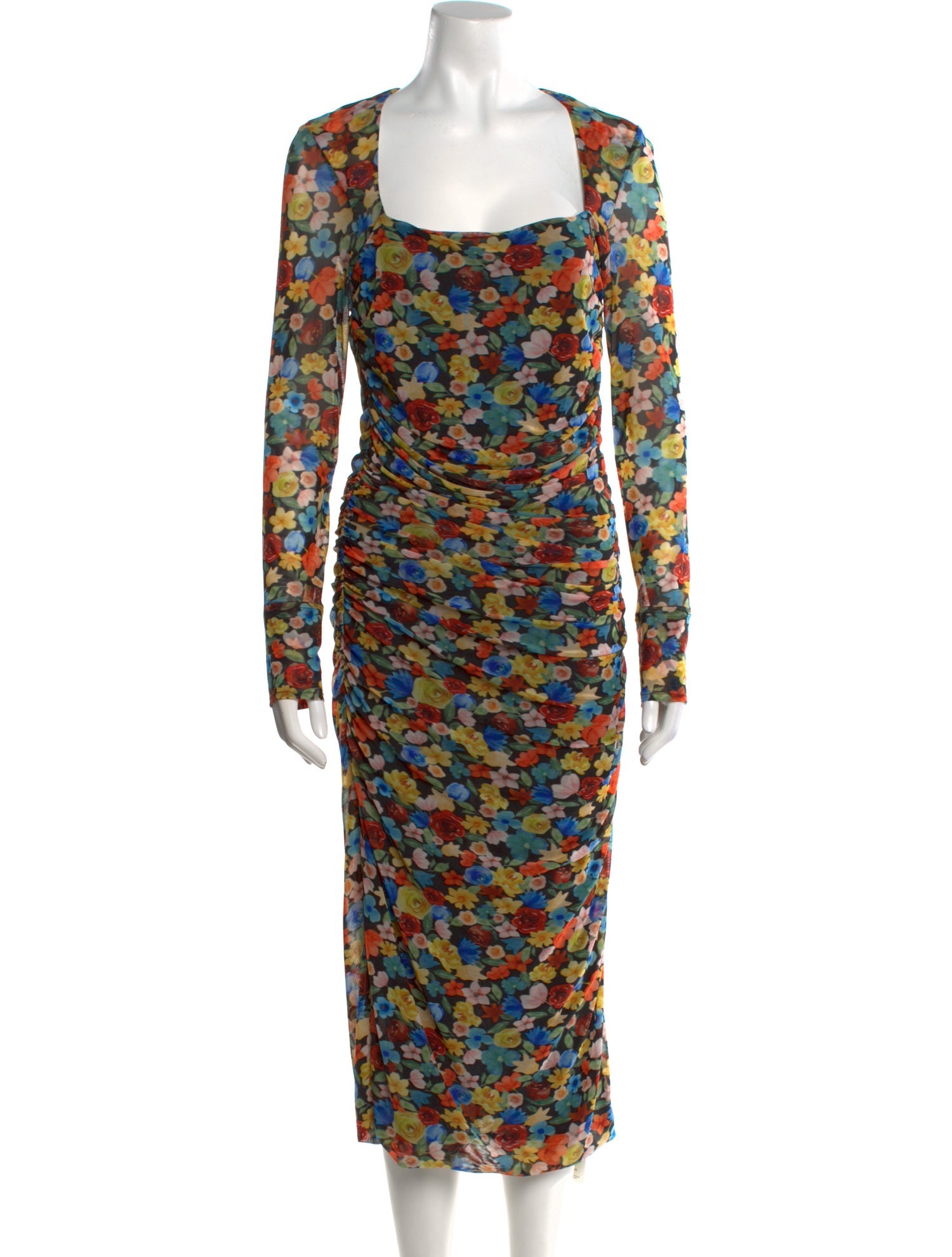 Ganni Printed Midi Length Dress