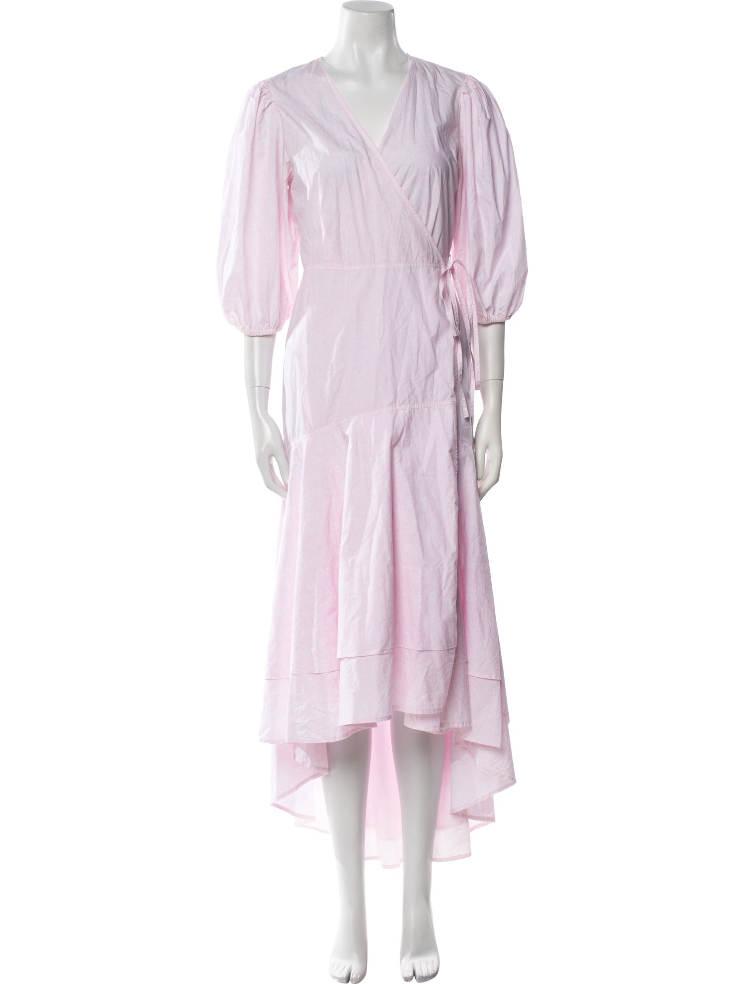 Ganni V-Neck Long Dress