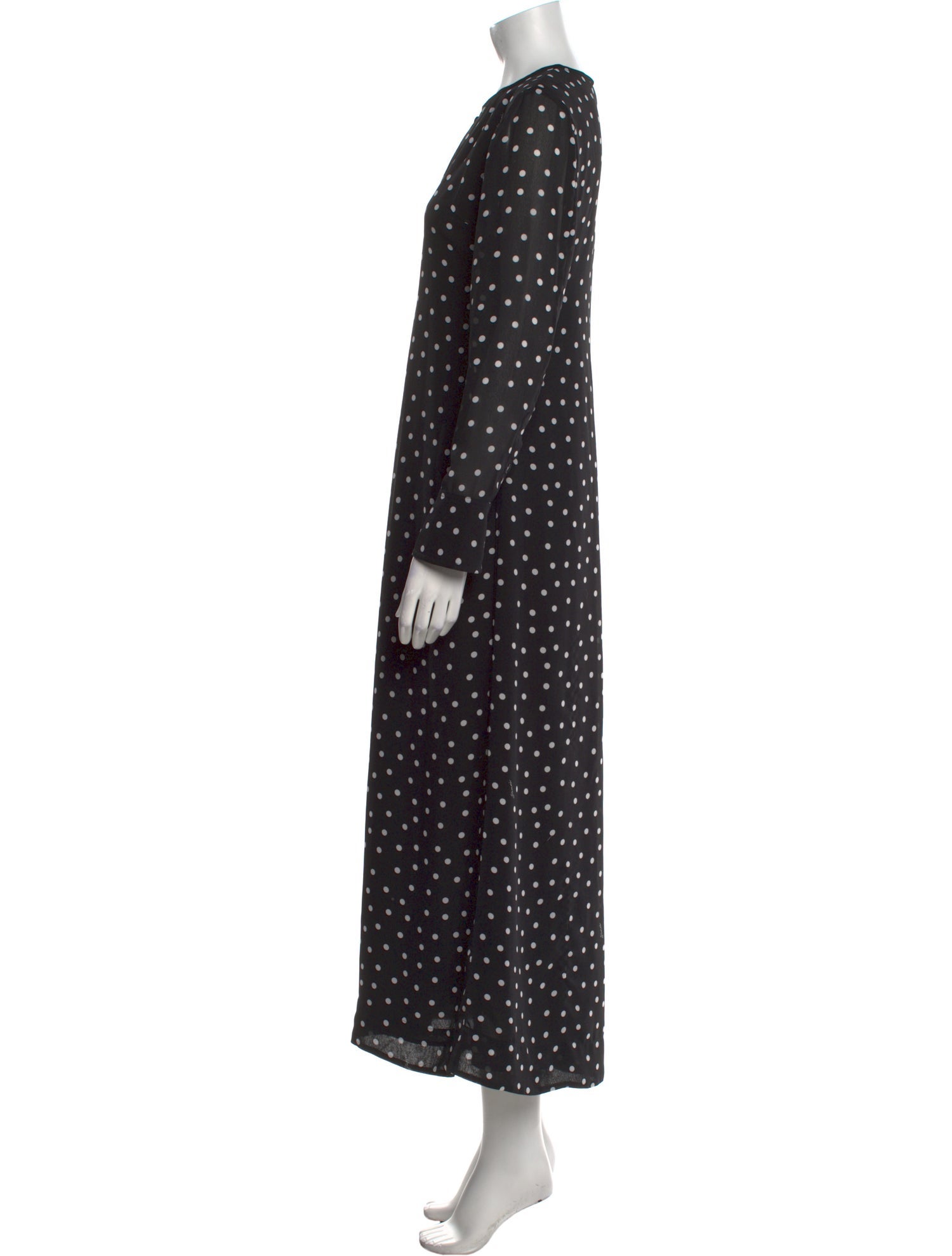 Ganni Polka Dot Print Long Dress
