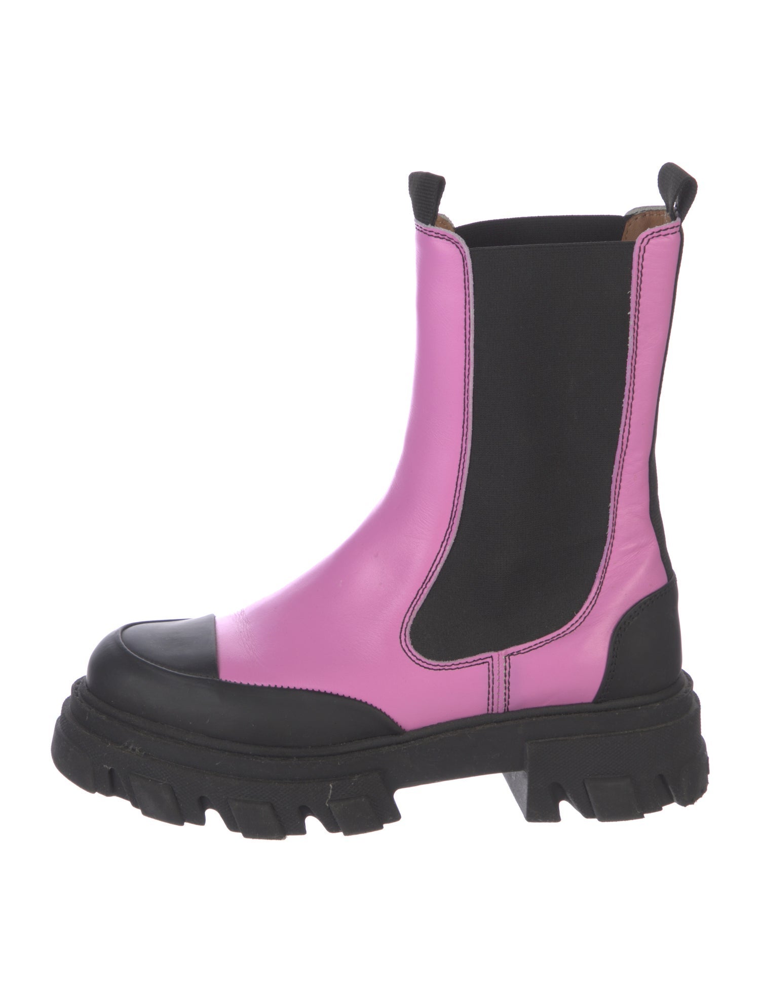 Ganni Leather Chelsea Boots