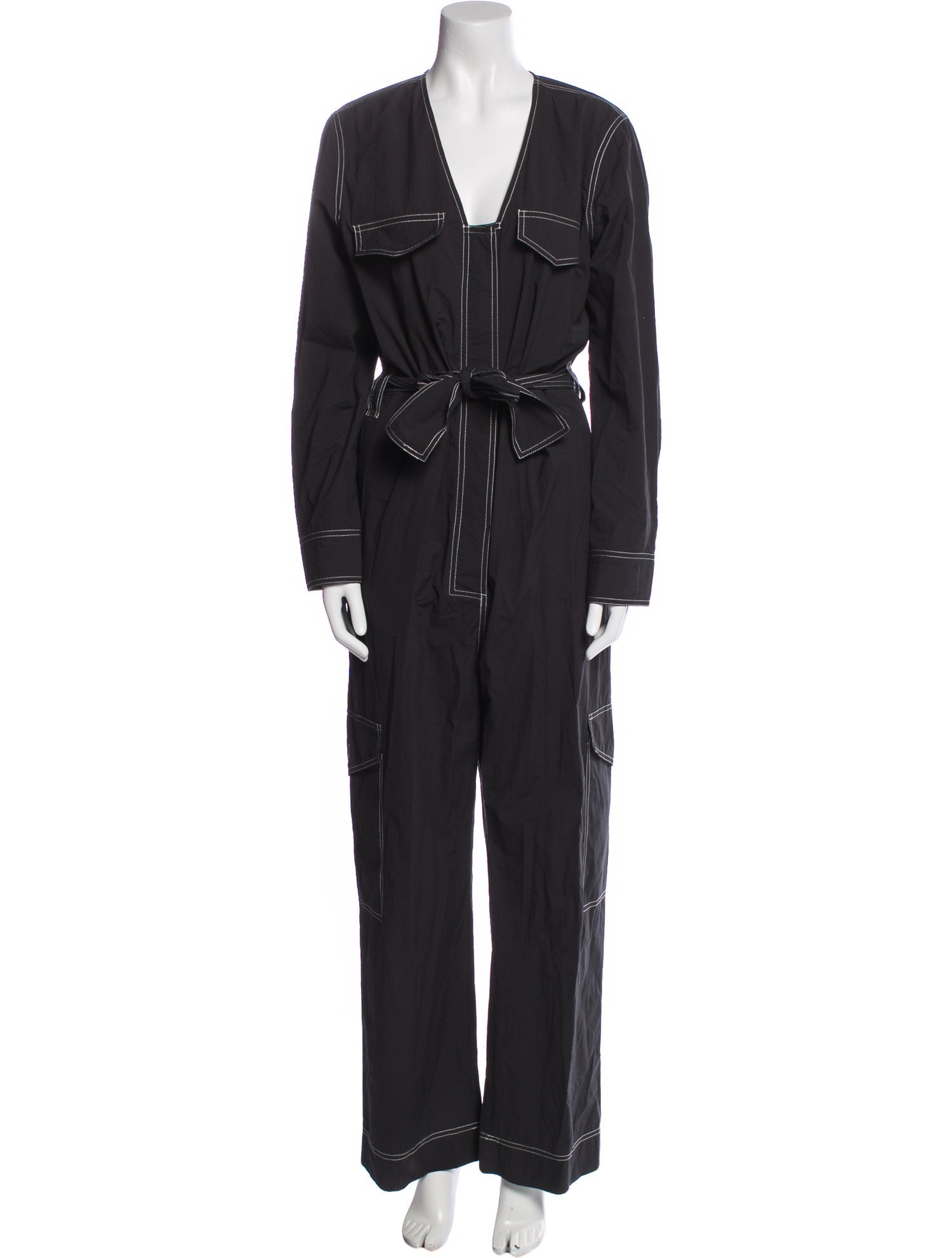 Ganni V-Neck Jumpsuit