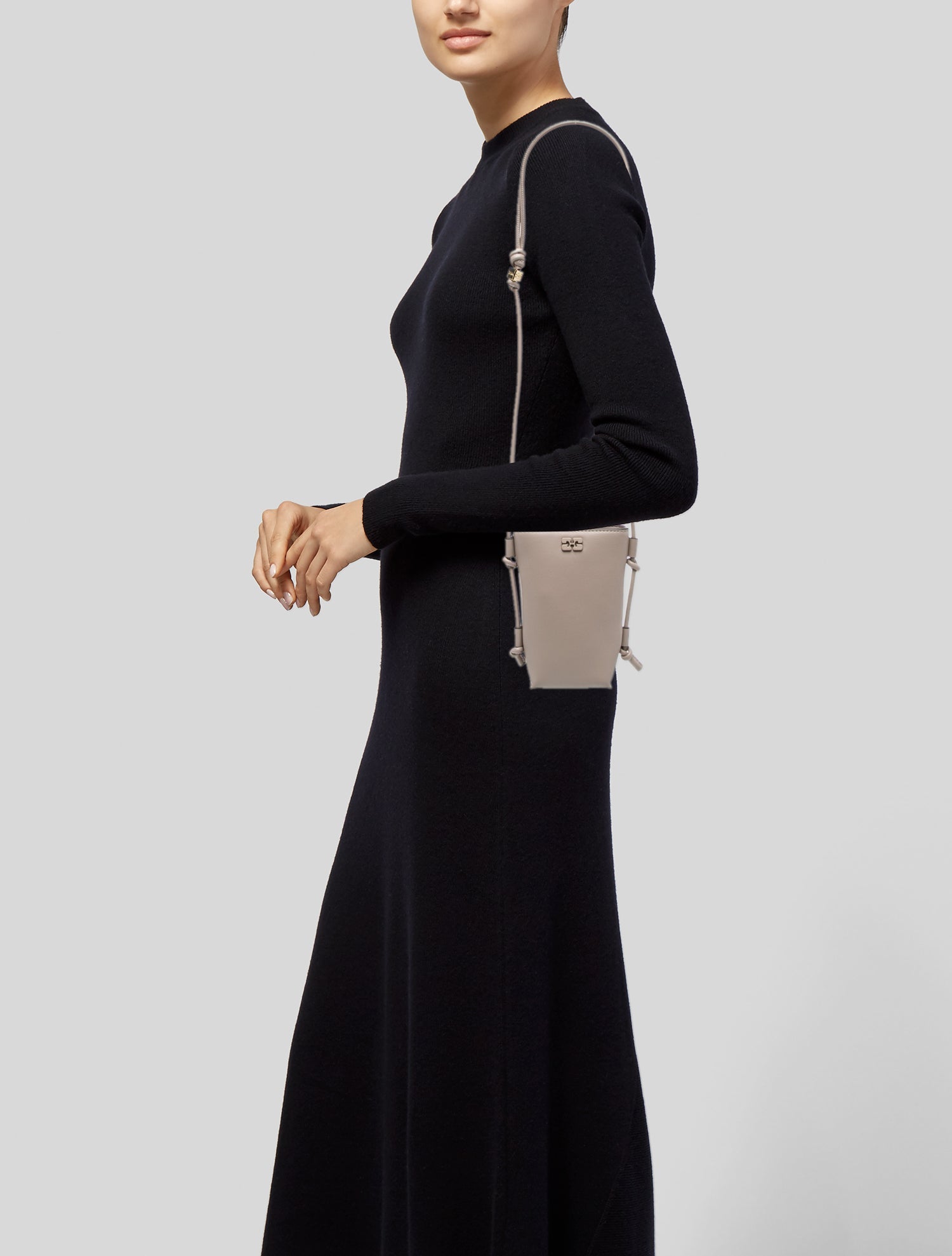 Ganni Leather Shoulder Bag