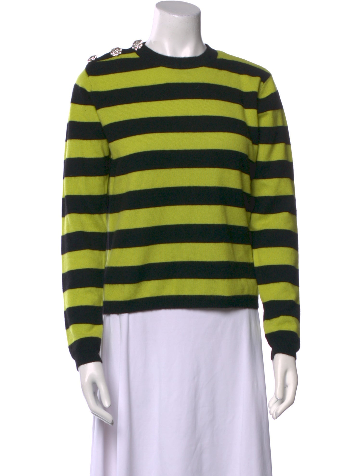 Ganni Cashmere Striped Sweater